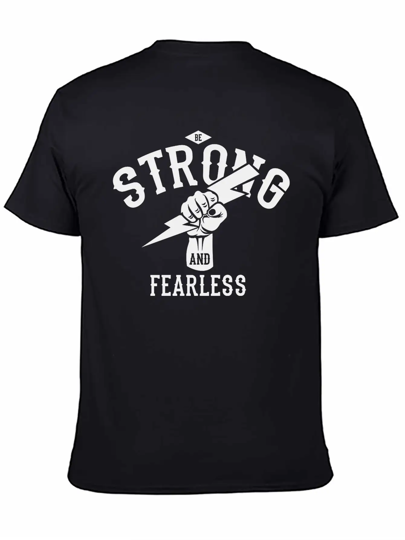 Be Strong And Fearless, Zeus Hand Unisex Casual T-Shirt – Clean Design For Daily Comfort