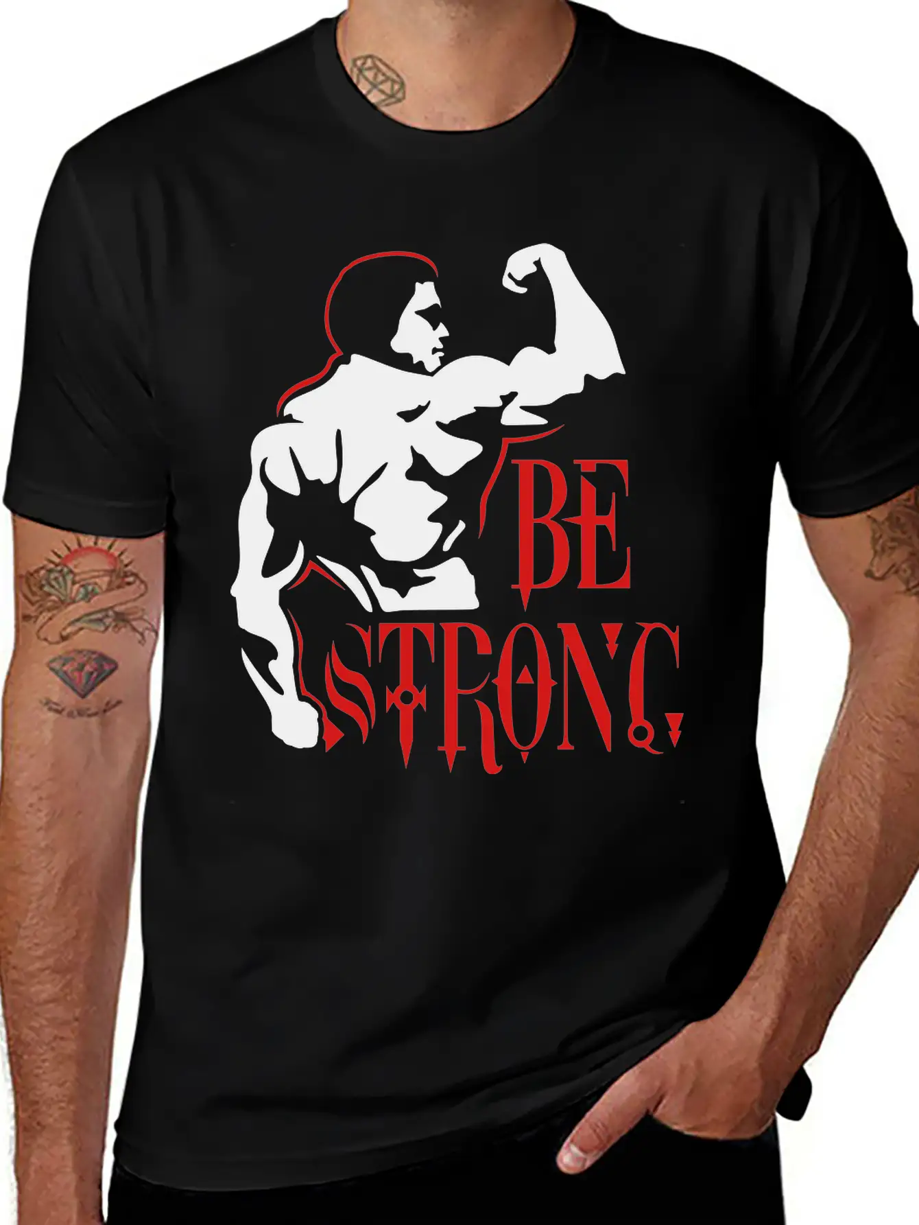 Be Strong Unisex Short Sleeve Soft Cotton T-Shirt – Casual Everyday Wear