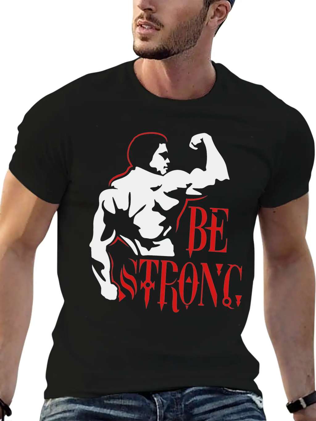 Be Strong Unisex Short Sleeve Soft Cotton T-Shirt – Casual Everyday Wear