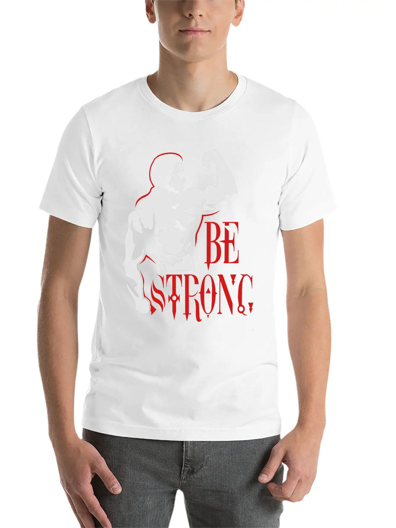 Be Strong Unisex Short Sleeve Soft Cotton T-Shirt – Casual Everyday Wear