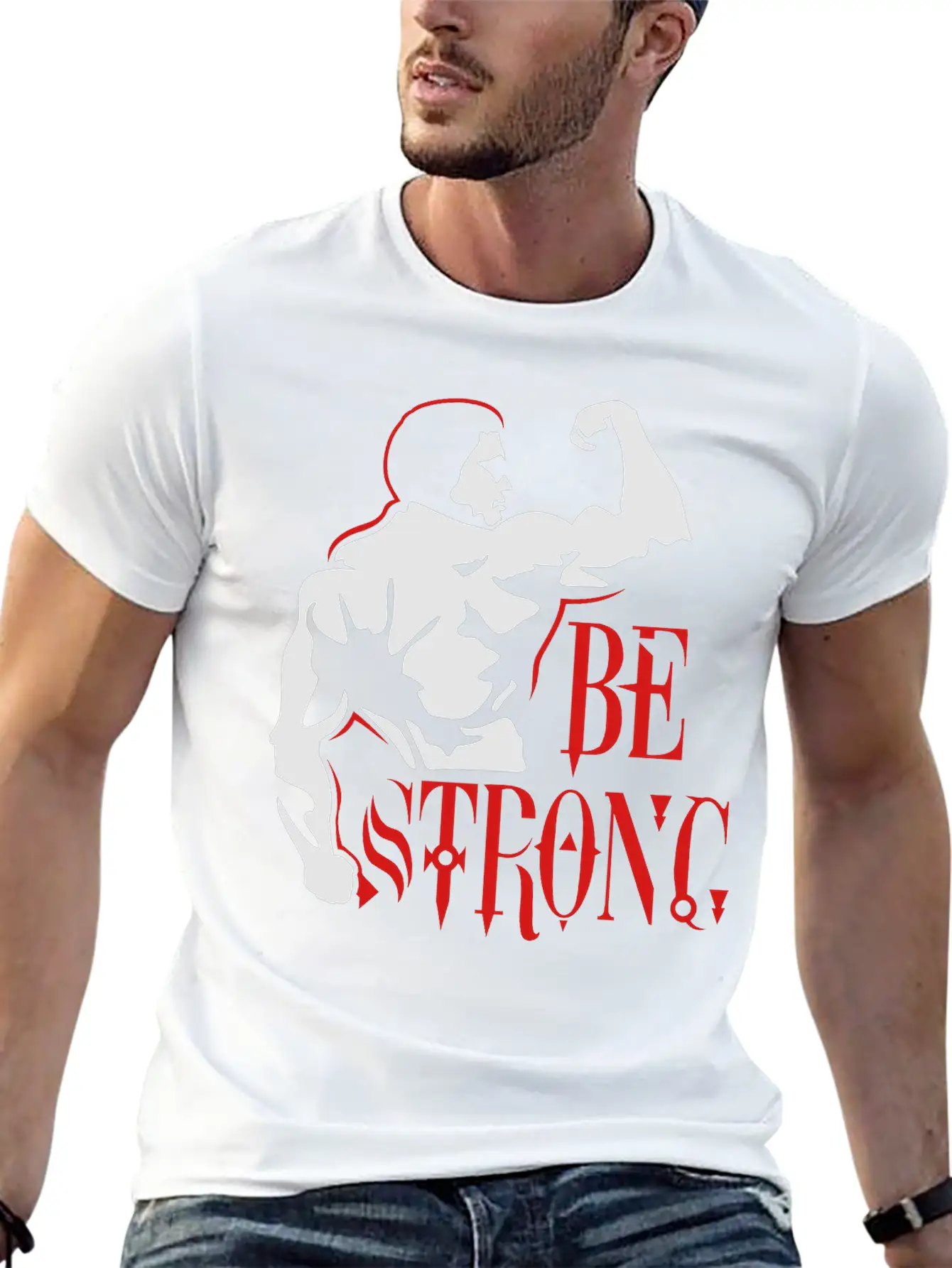 Be Strong Unisex Short Sleeve Soft Cotton T-Shirt – Casual Everyday Wear