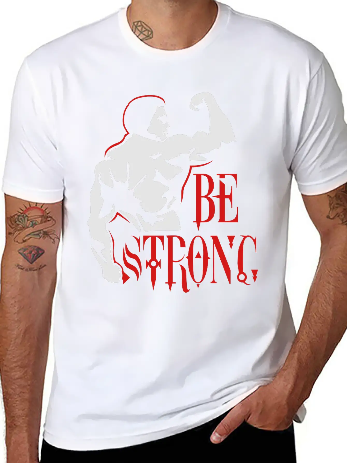Be Strong Unisex Short Sleeve Soft Cotton T-Shirt – Casual Everyday Wear
