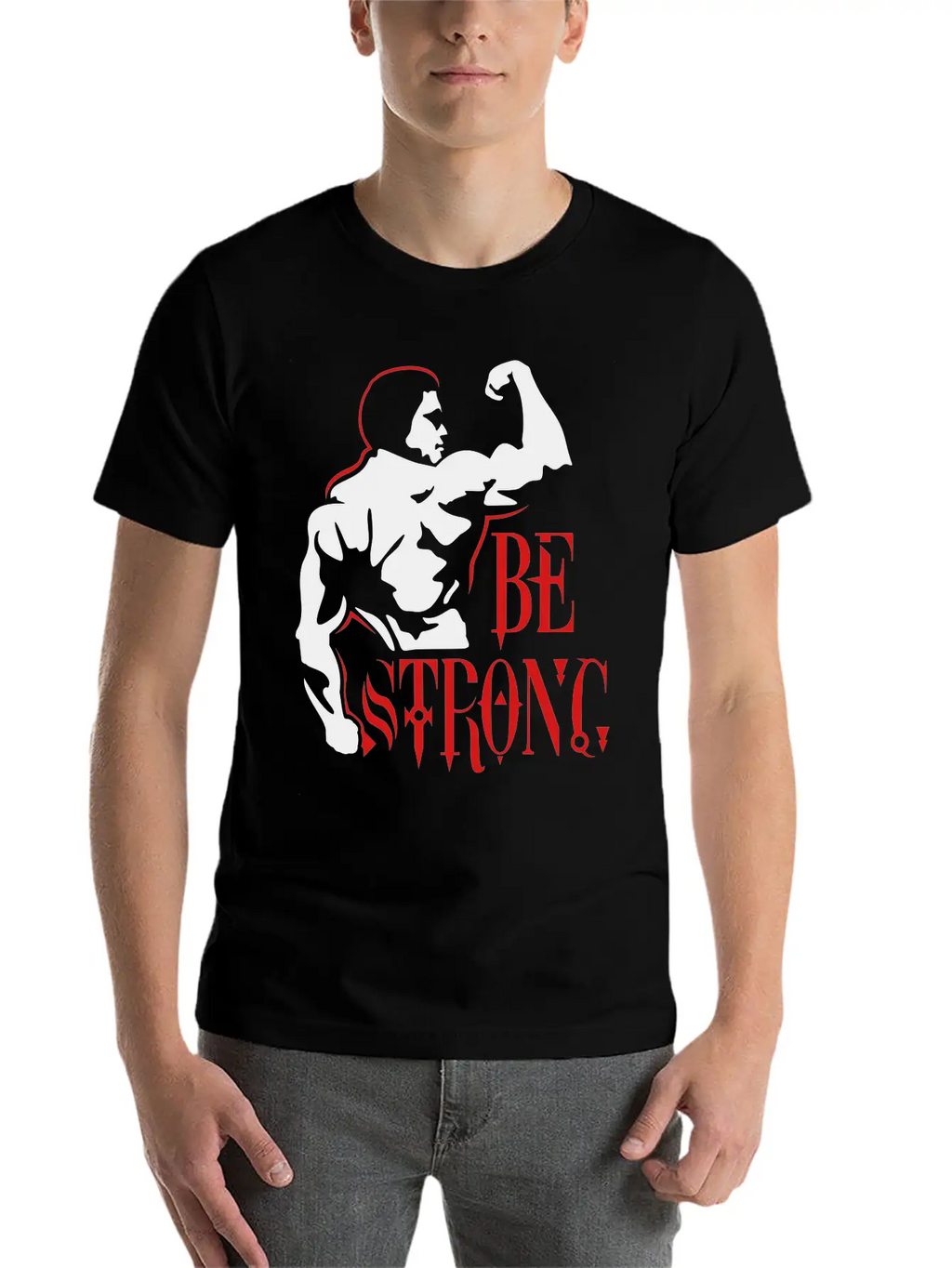 Be Strong Unisex Short Sleeve Soft Cotton T-Shirt – Casual Everyday Wear