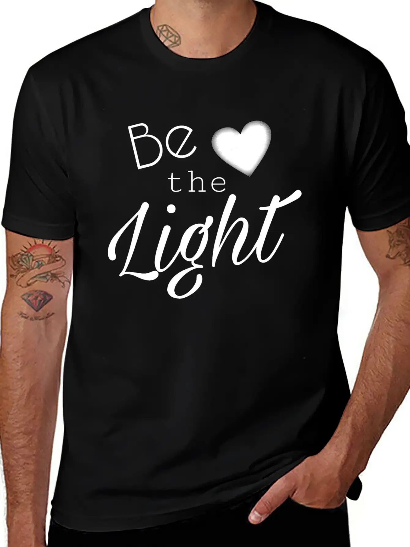 Be The Light Unisex Casual T-Shirt – Clean Design For Daily Comfort