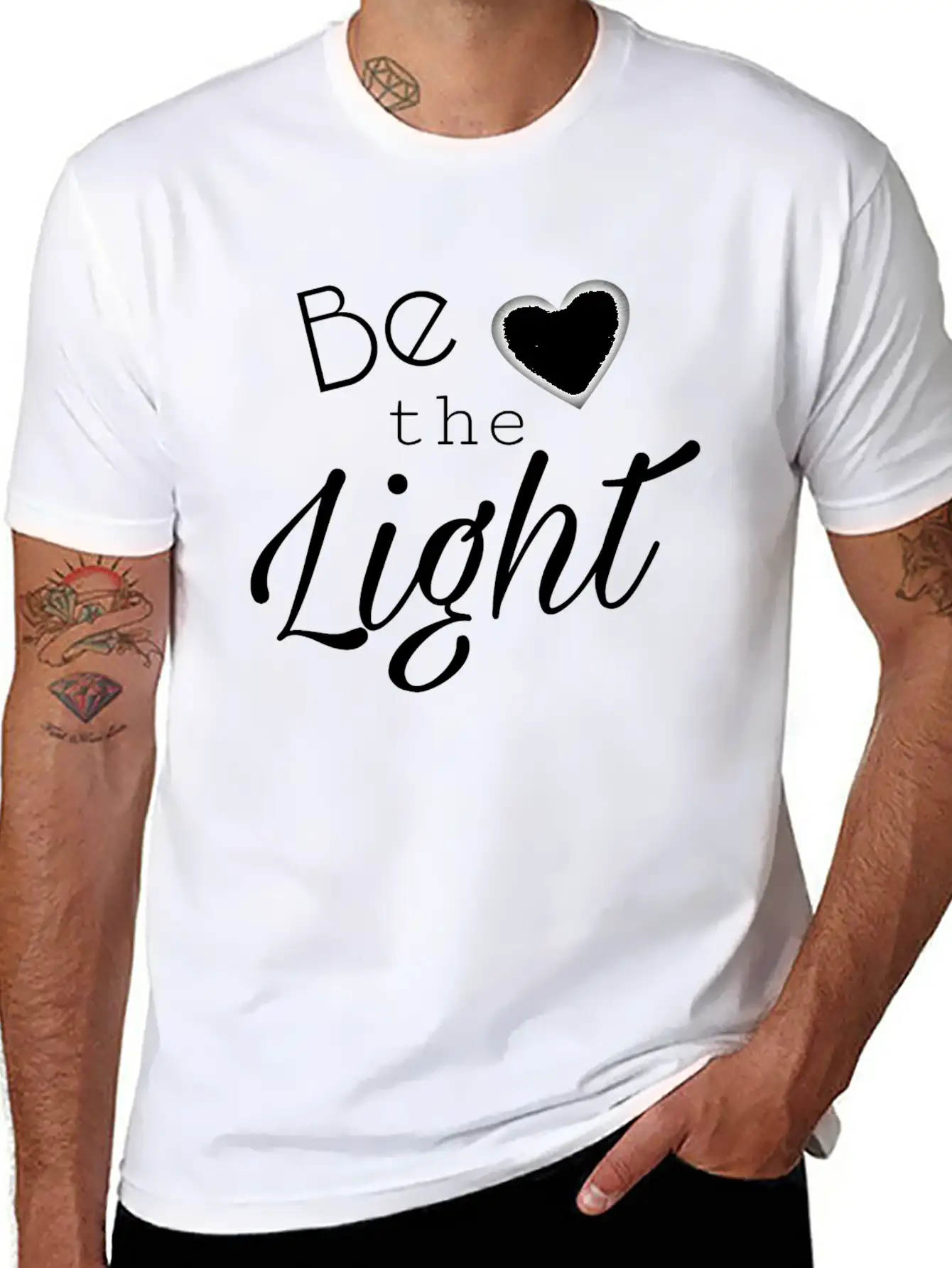Be The Light Unisex Casual T-Shirt – Clean Design For Daily Comfort