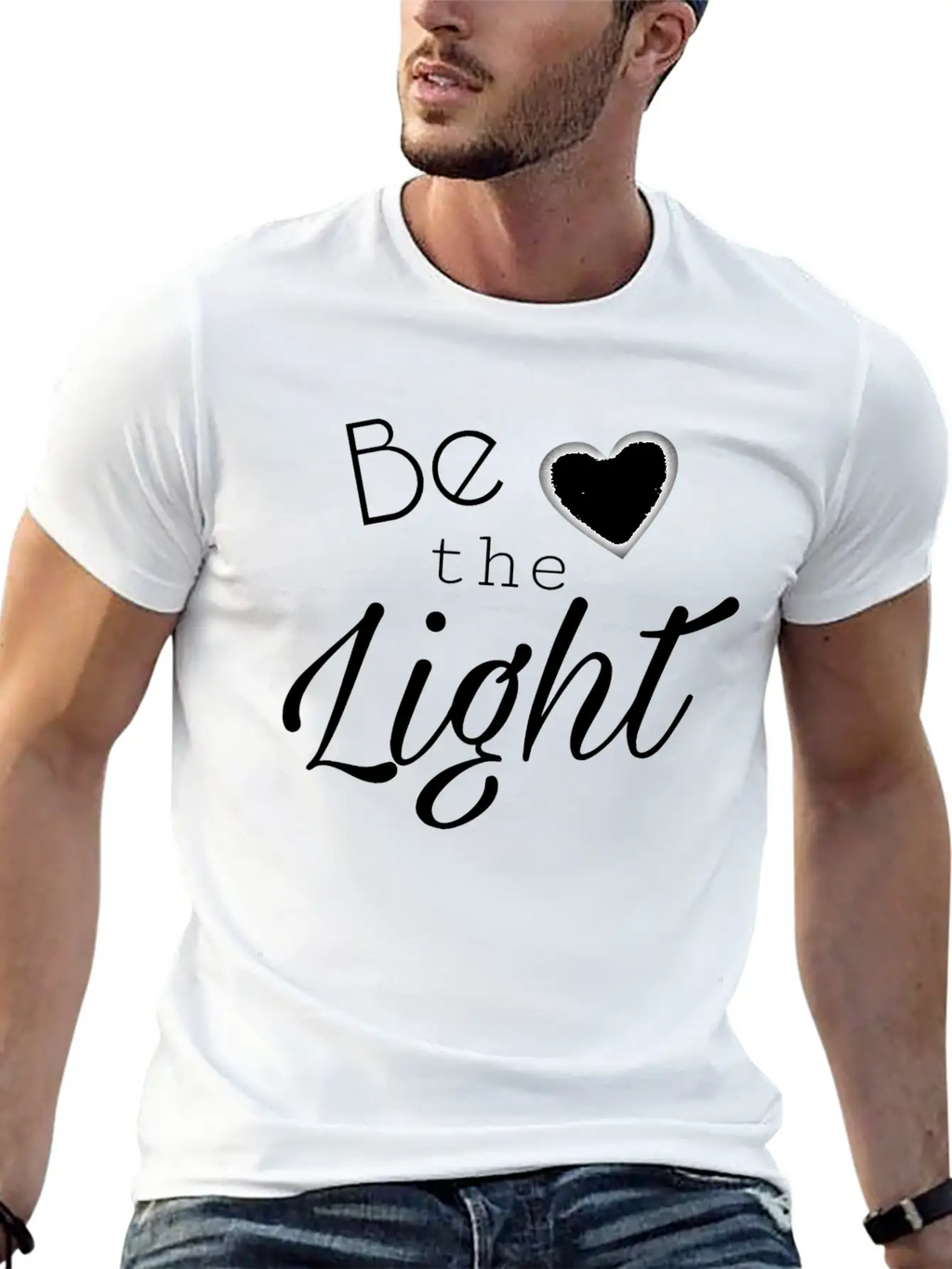 Be The Light Unisex Casual T-Shirt – Clean Design For Daily Comfort