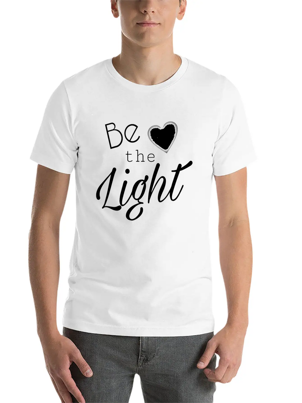 Be The Light Unisex Casual T-Shirt – Clean Design For Daily Comfort