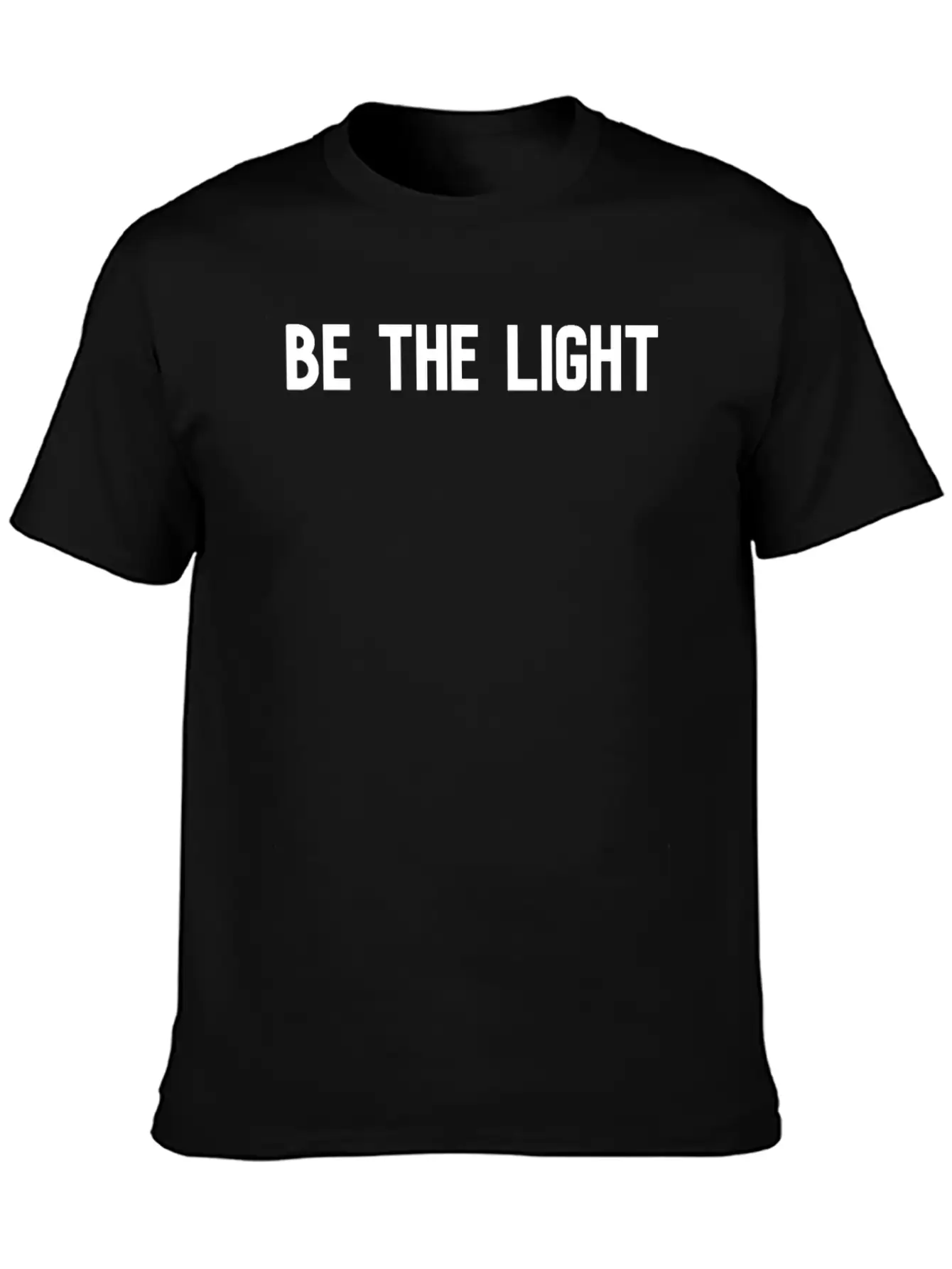 Be The Light Unisex Short Sleeve Soft Cotton T-Shirt – Casual Everyday Wear