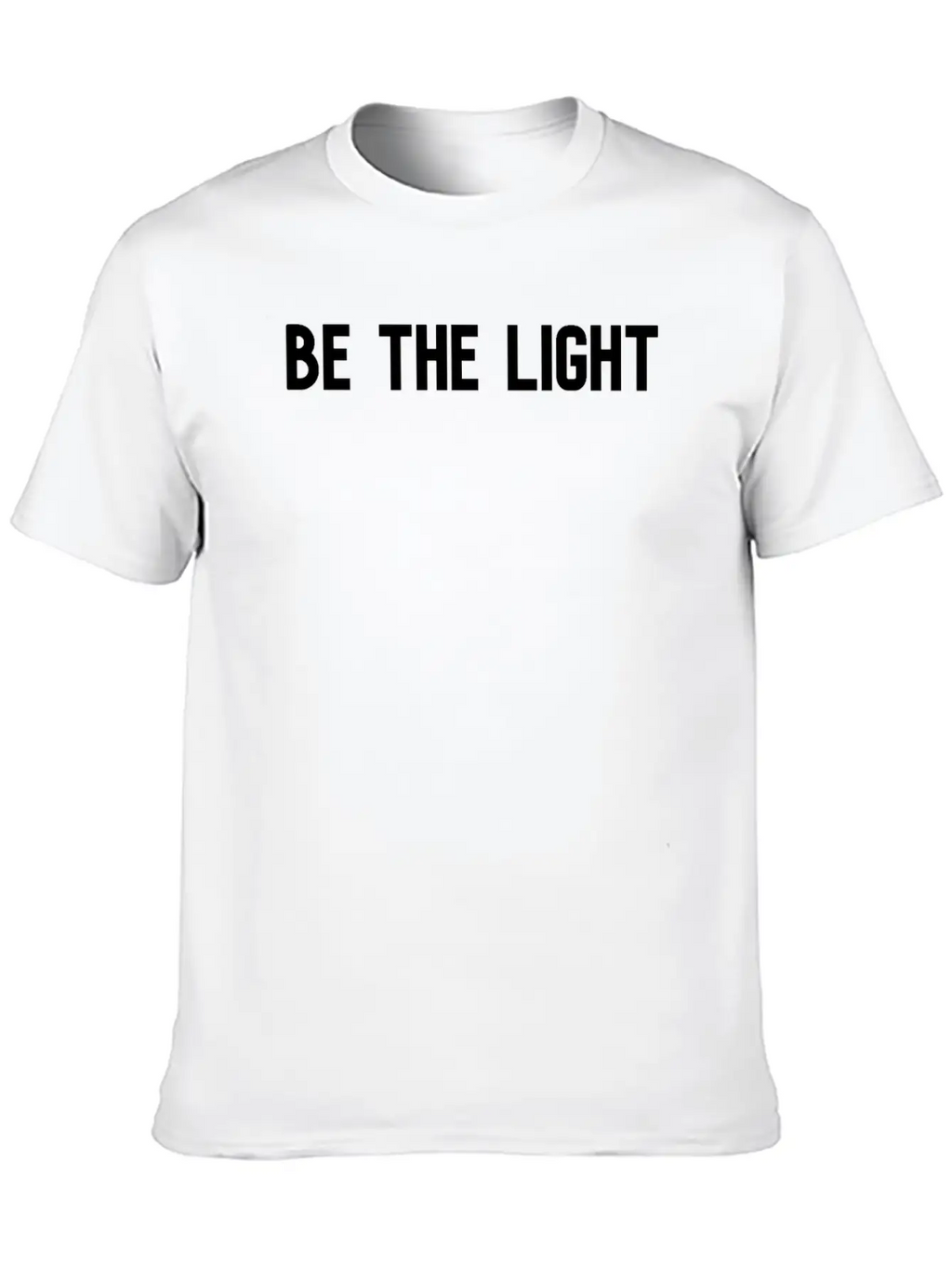 Be The Light Unisex Short Sleeve Soft Cotton T-Shirt – Casual Everyday Wear