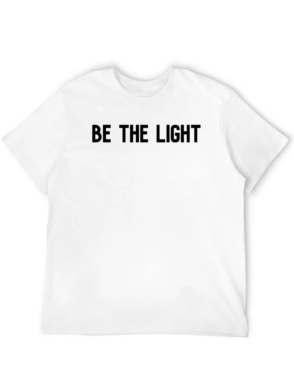 Be The Light Unisex Short Sleeve Soft Cotton T-Shirt – Casual Everyday Wear