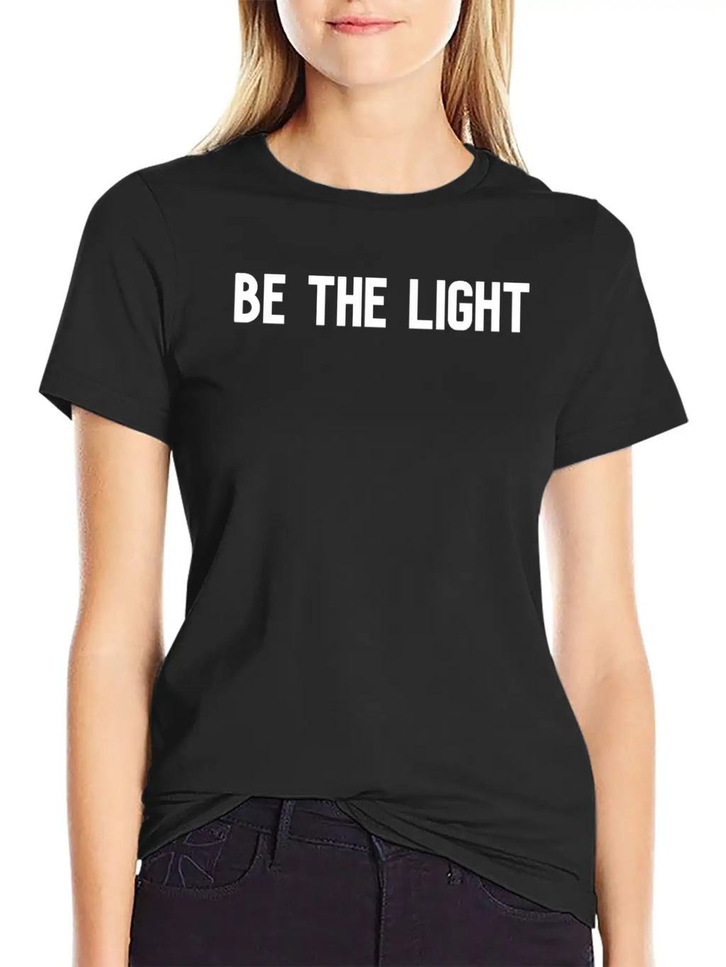 Be The Light Unisex Short Sleeve Soft Cotton T-Shirt – Casual Everyday Wear