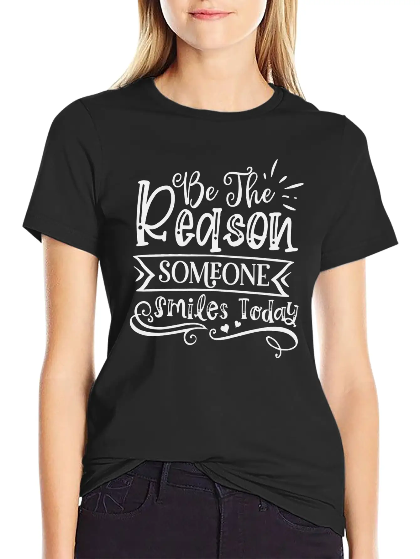 Be The Reason Someone Smiles Today Unisex Casual T-Shirt – Clean Design For Daily Comfort