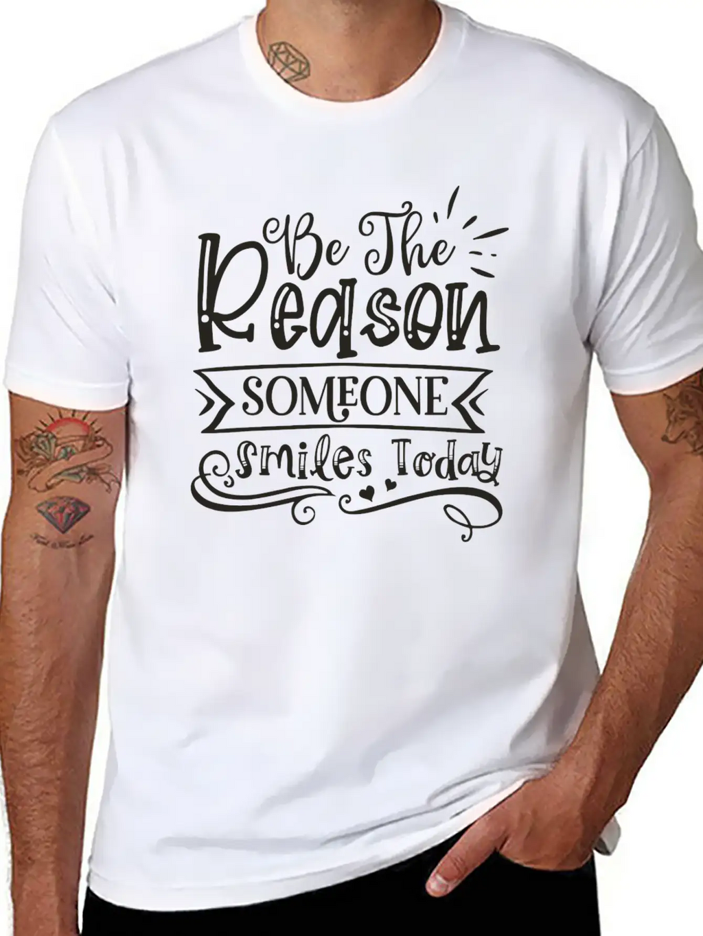 Be The Reason Someone Smiles Today Unisex Casual T-Shirt – Clean Design For Daily Comfort