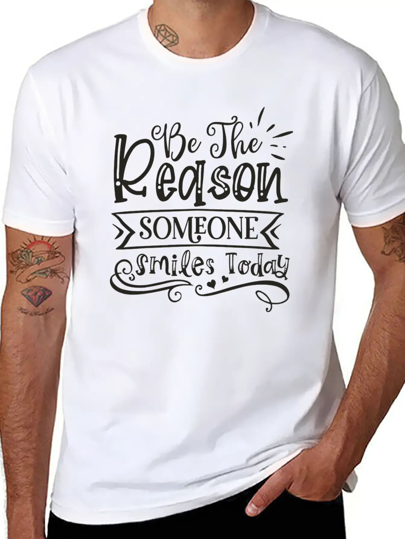 Be The Reason Someone Smiles Today Unisex Casual T-Shirt – Clean Design For Daily Comfort