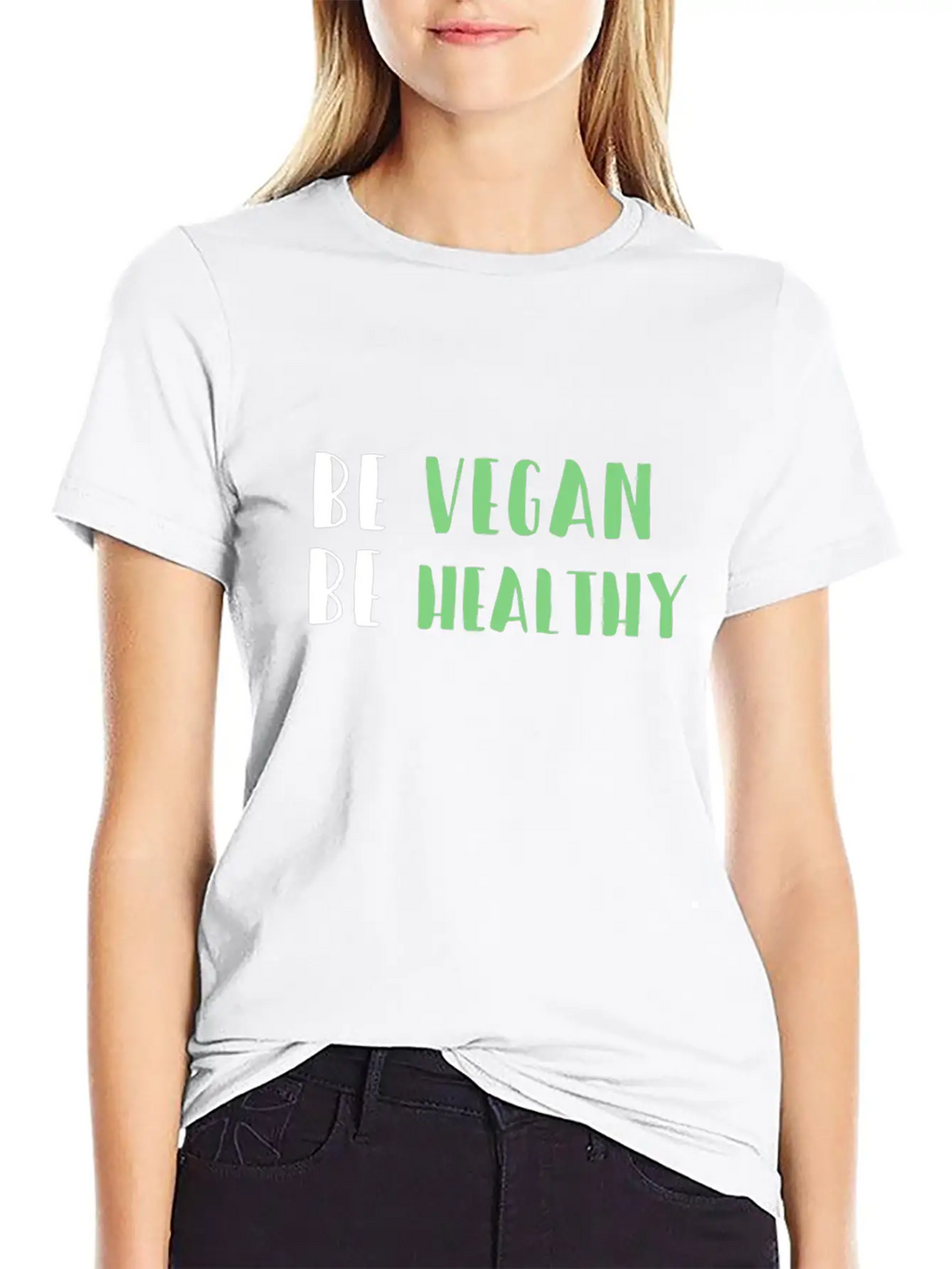 Be Vegan Be Healthy Essential Cotton Tee For Daily Outfits – Unisex Style