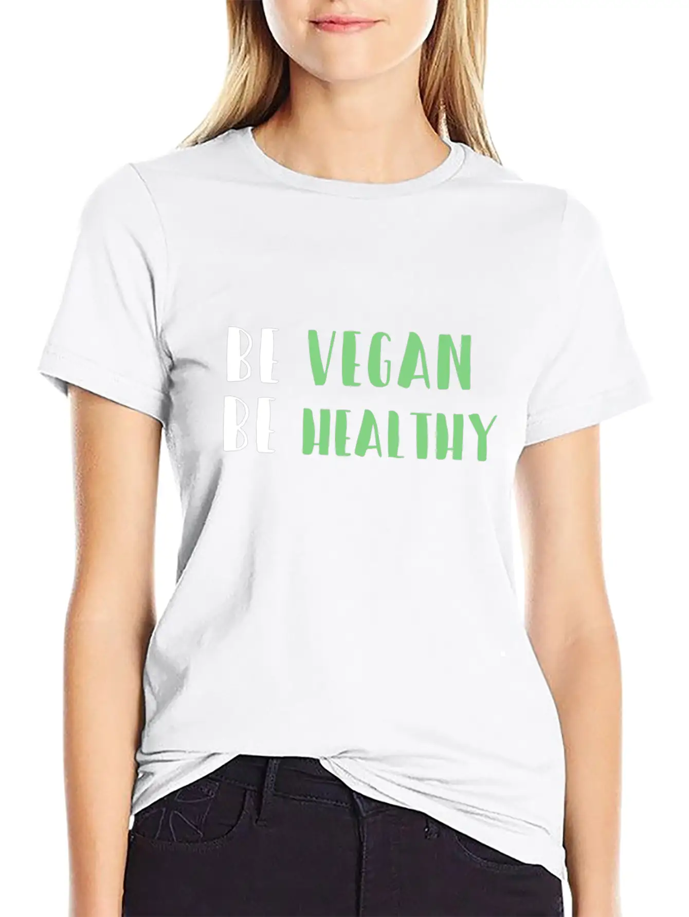 Be Vegan Be Healthy Essential Cotton Tee For Daily Outfits – Unisex Style