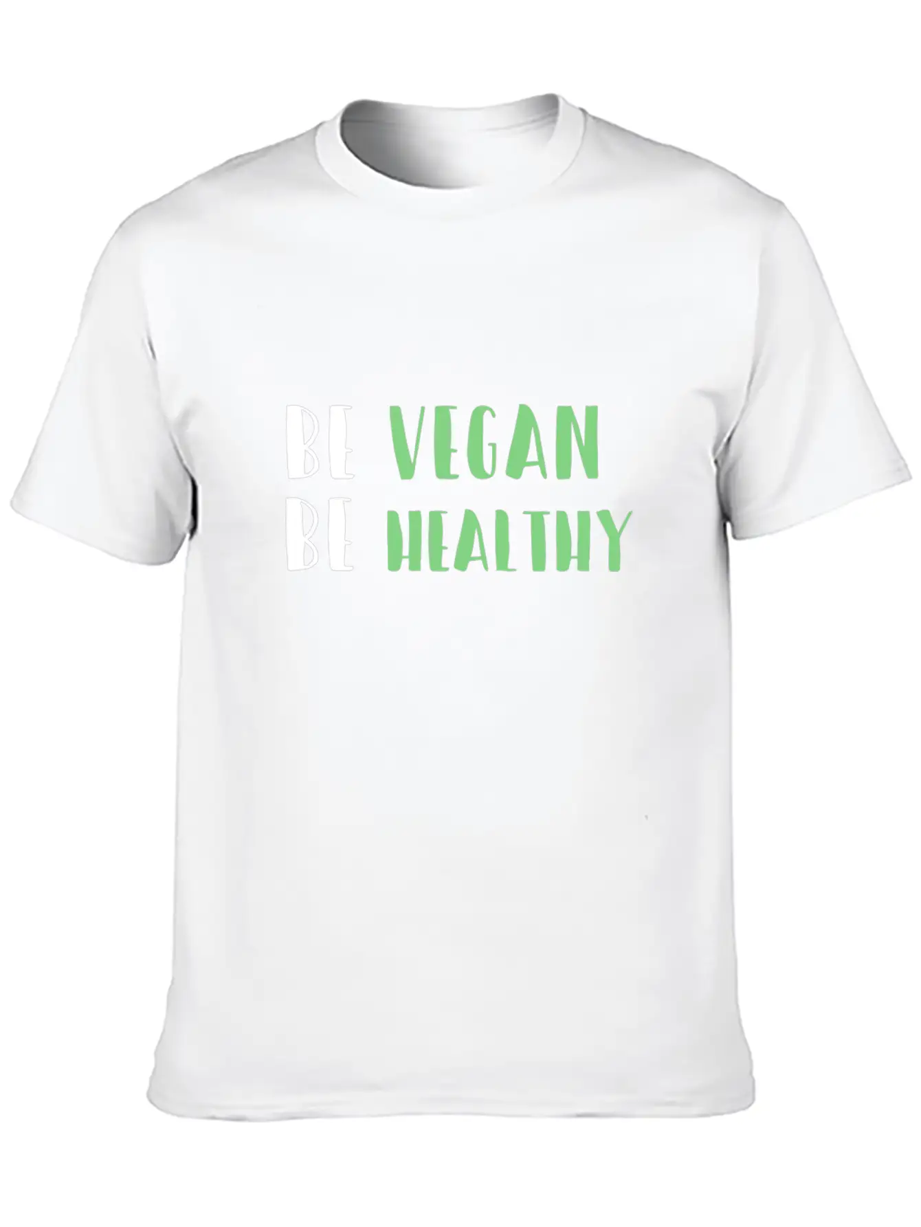 Be Vegan Be Healthy Essential Cotton Tee For Daily Outfits – Unisex Style