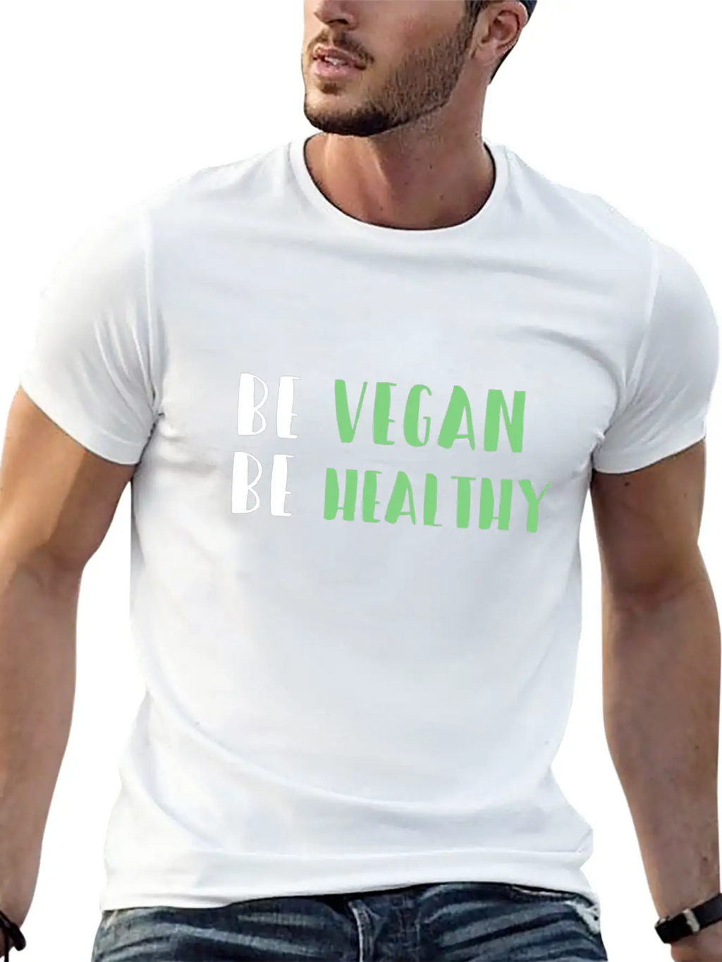 Be Vegan Be Healthy Essential Cotton Tee For Daily Outfits – Unisex Style
