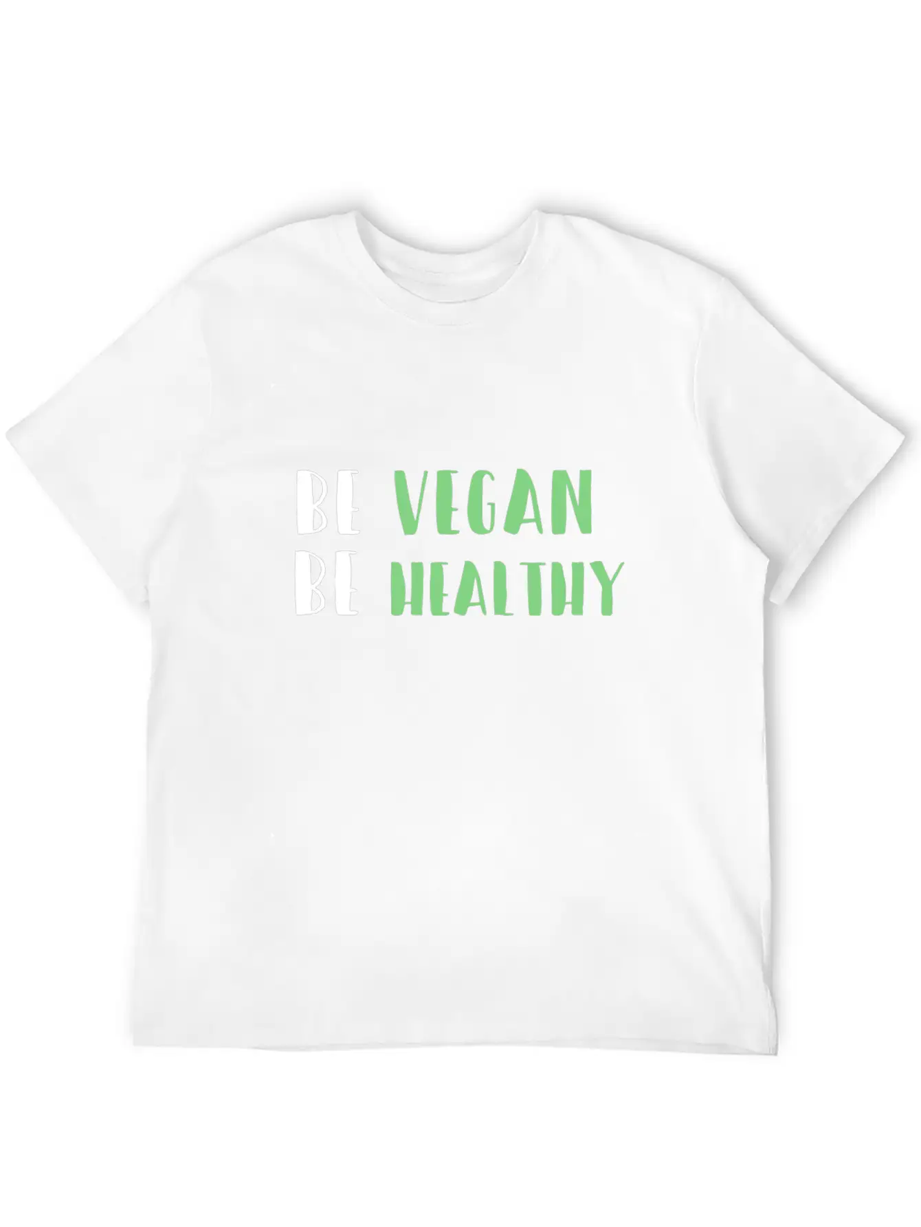 Be Vegan Be Healthy Essential Cotton Tee For Daily Outfits – Unisex Style