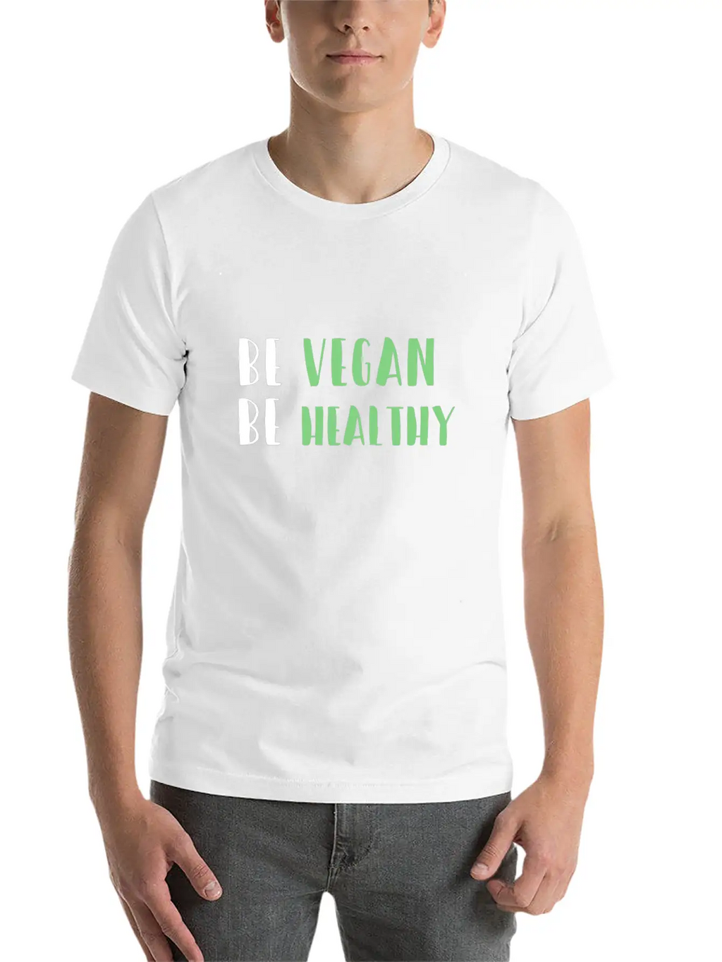 Be Vegan Be Healthy Essential Cotton Tee For Daily Outfits – Unisex Style