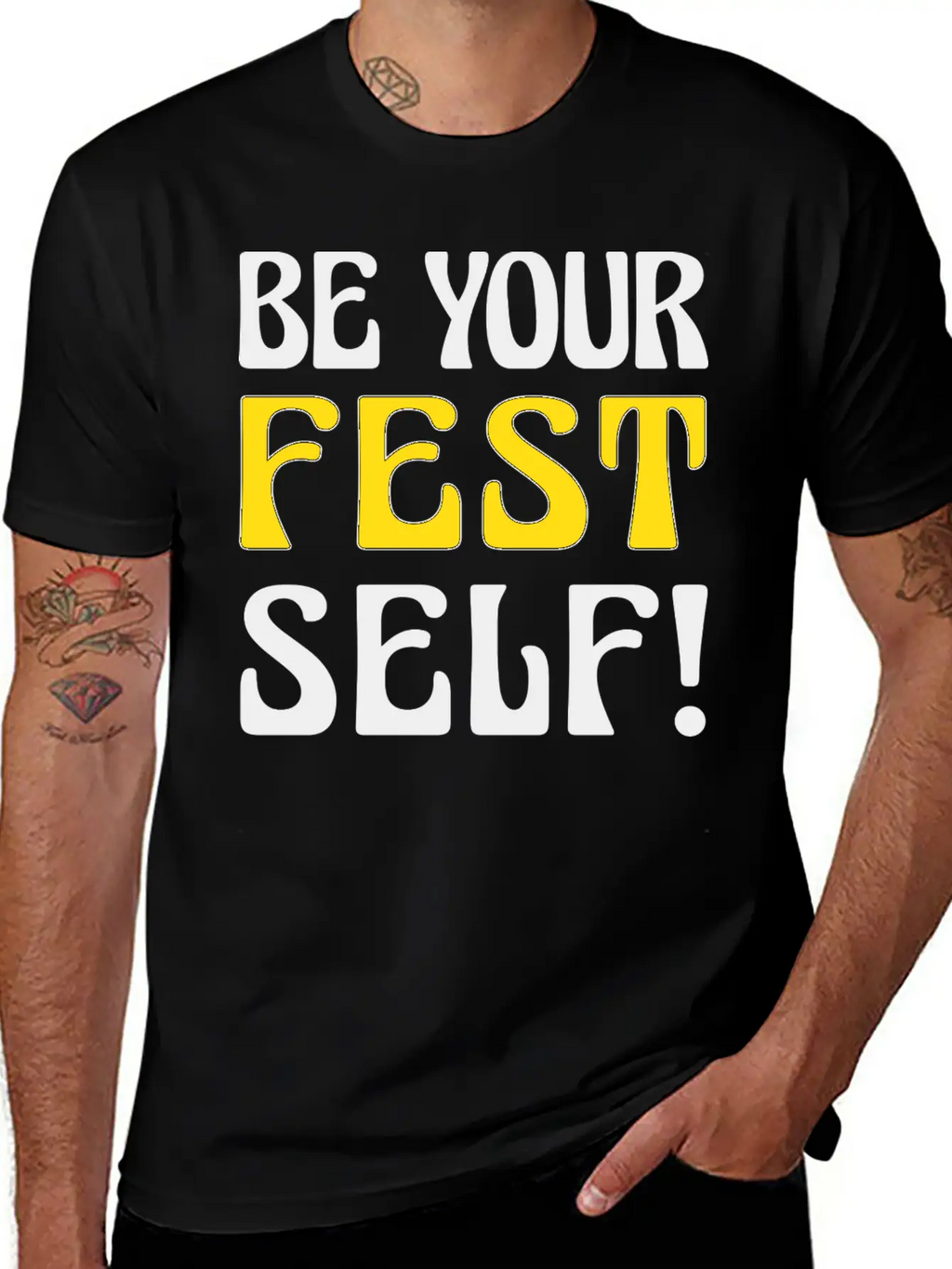 Be Your Fest Self Comfy Shirt Unisex Casual T-Shirt – Clean Design For Daily Comfort