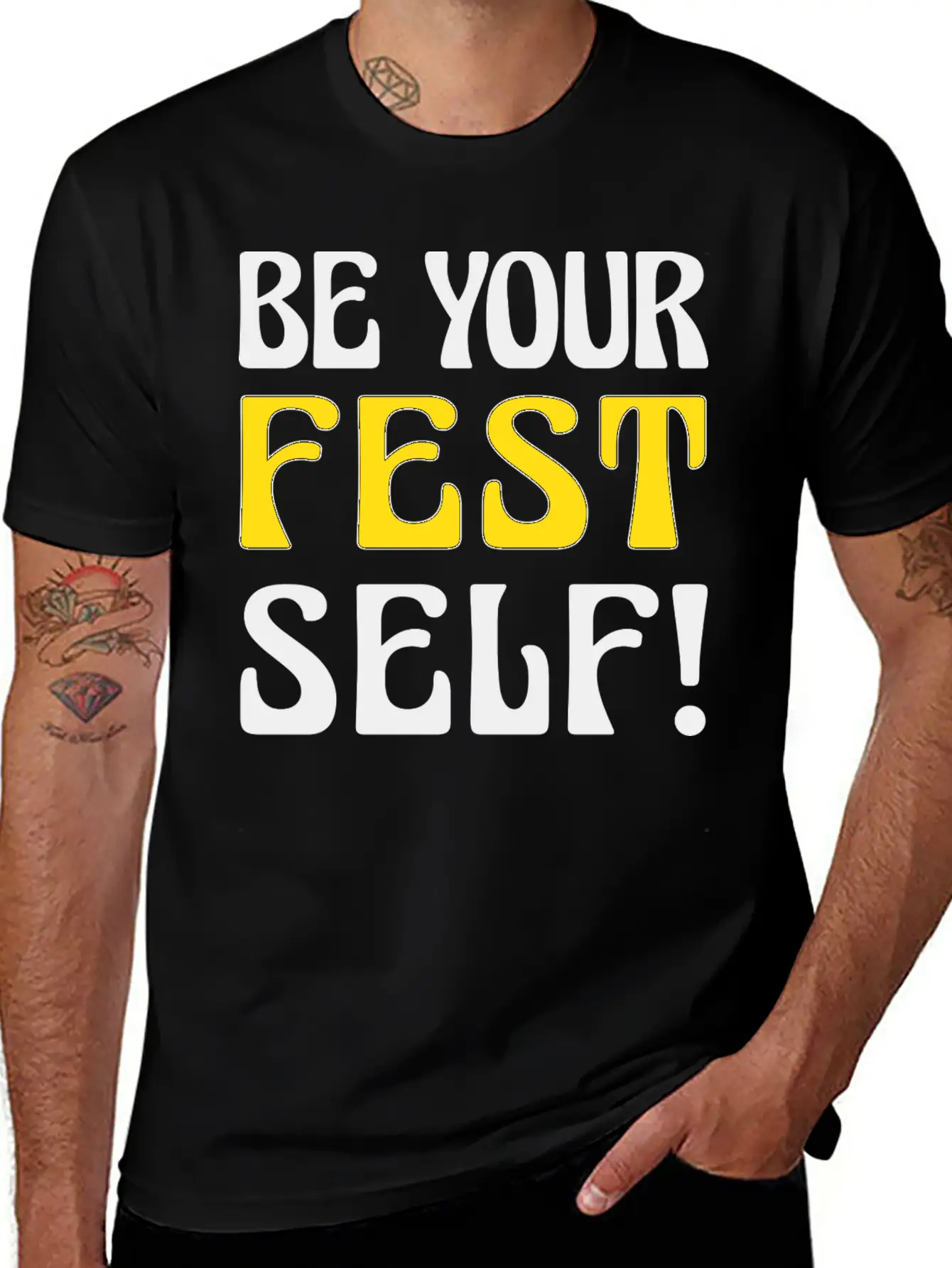 Be Your Fest Self Comfy Shirt Unisex Casual T-Shirt – Clean Design For Daily Comfort