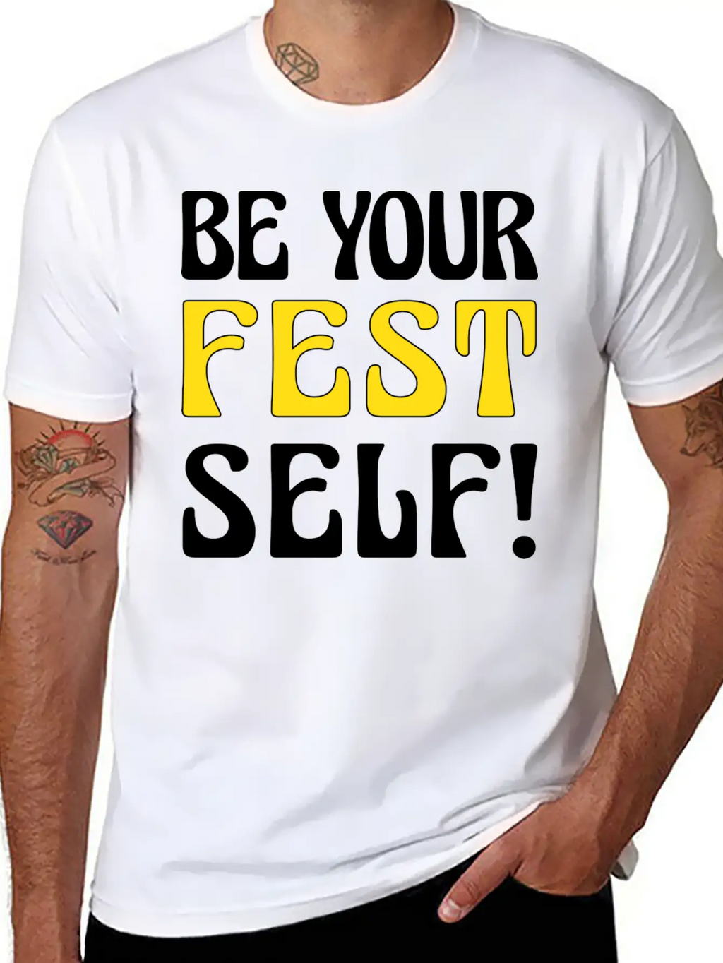Be Your Fest Self Comfy Shirt Unisex Casual T-Shirt – Clean Design For Daily Comfort