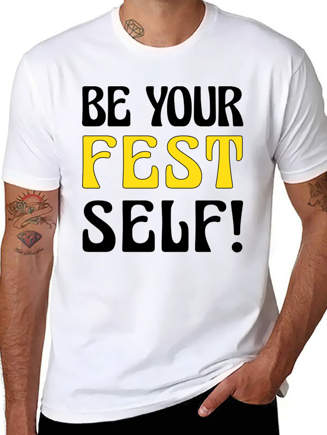Be Your Fest Self Comfy Shirt Unisex Casual T-Shirt – Clean Design For Daily Comfort
