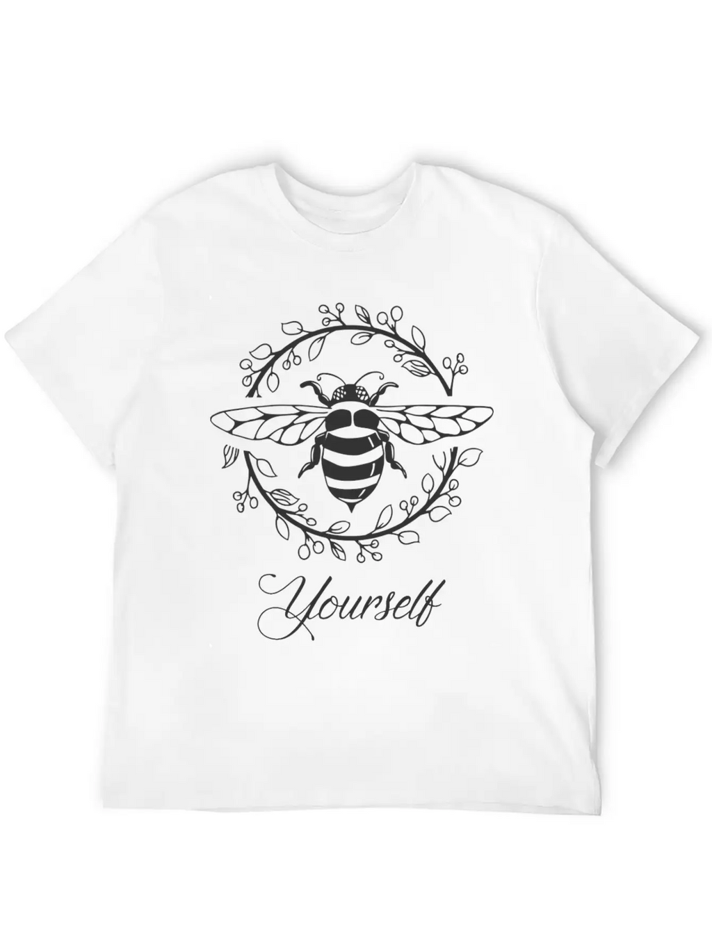 Be Yourself Bees Inspirational Stylish Everyday T-Shirt – Unisex Basic Cotton Tee