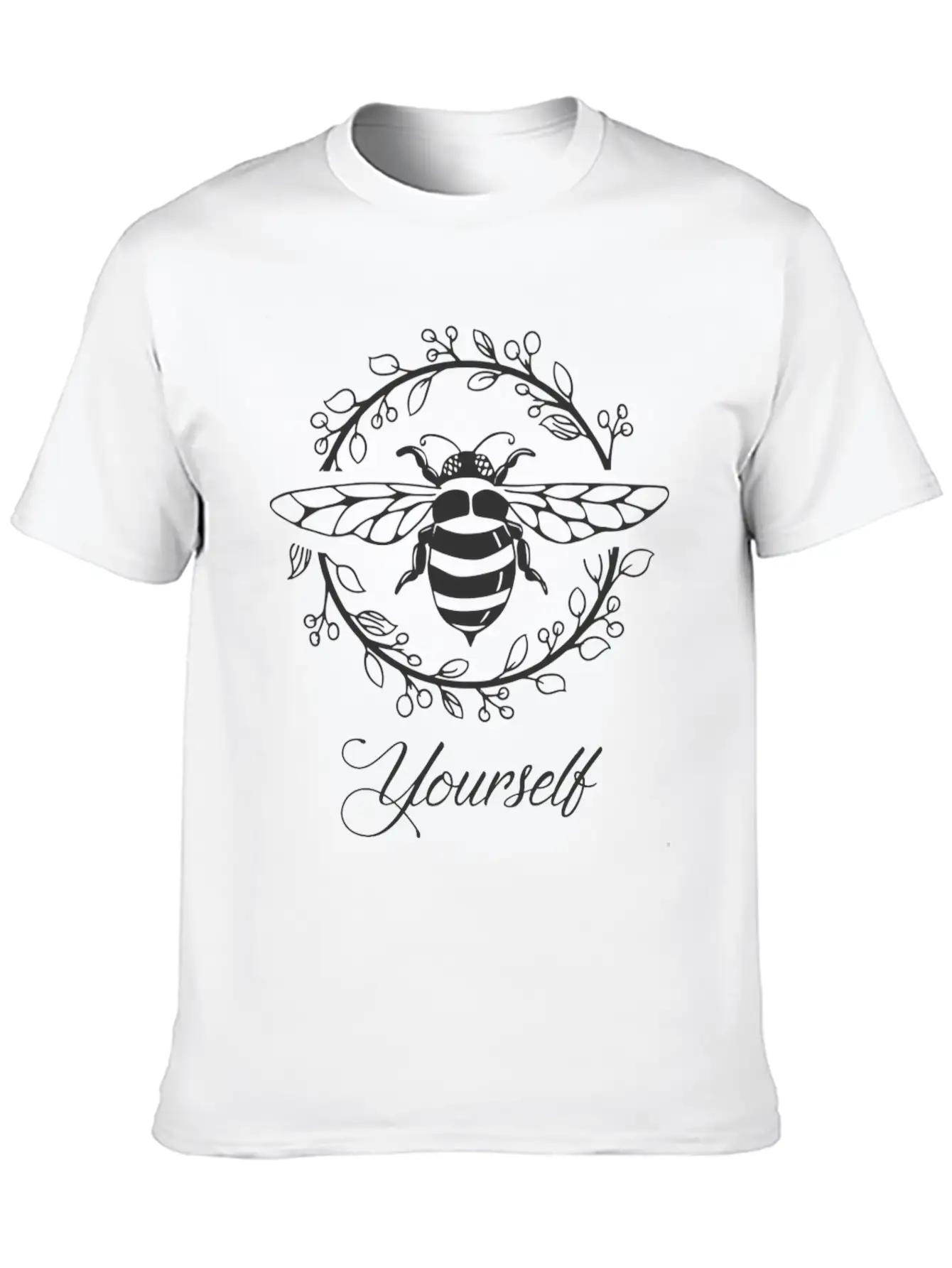 Be Yourself Bees Inspirational Stylish Everyday T-Shirt – Unisex Basic Cotton Tee