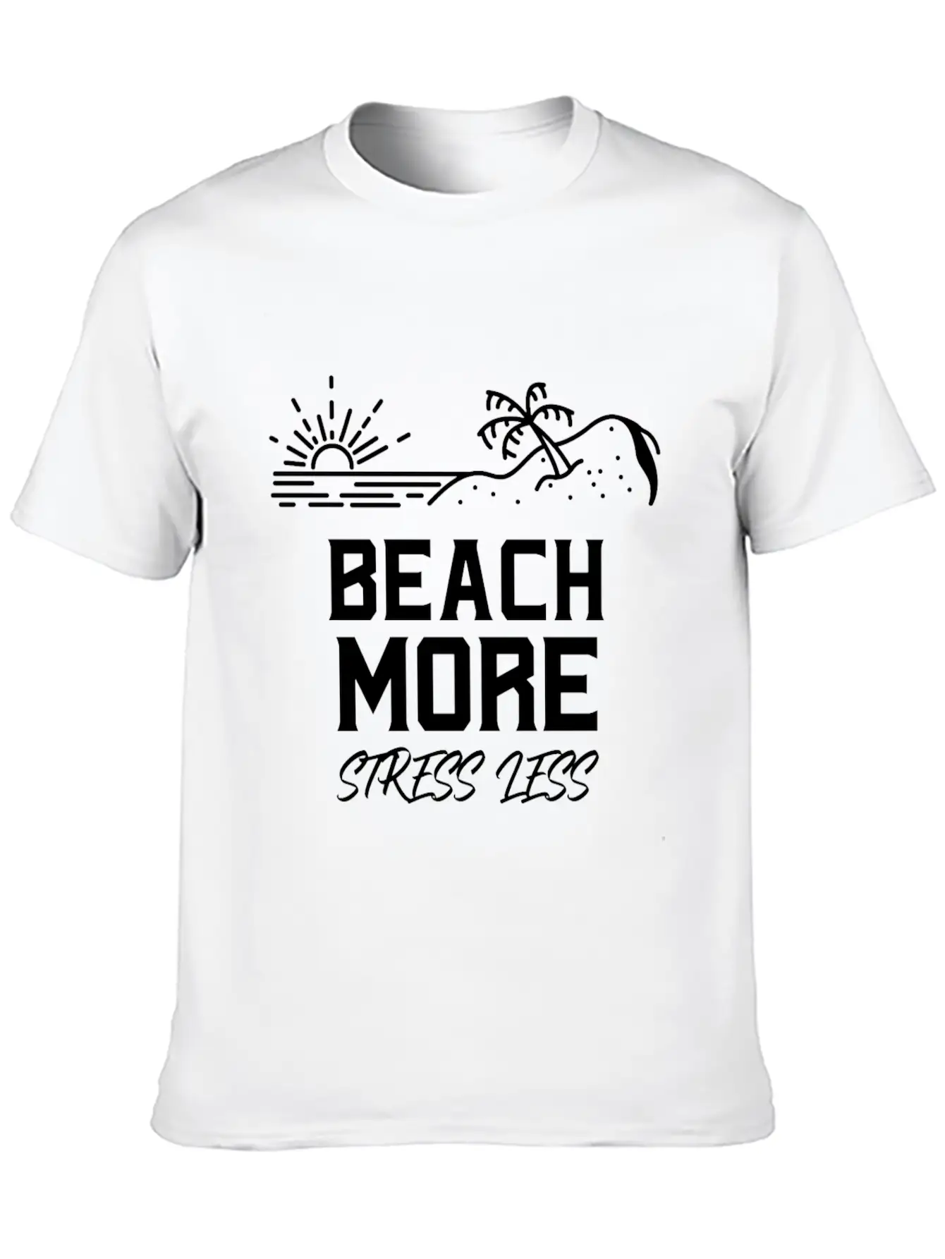 Beach Ti-shirt Unisex Short Sleeve Soft Cotton T-Shirt – Casual Everyday Wear
