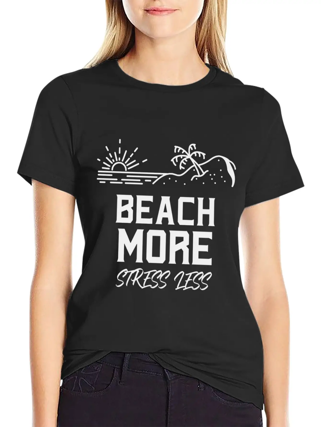 Beach Ti-shirt Unisex Short Sleeve Soft Cotton T-Shirt – Casual Everyday Wear