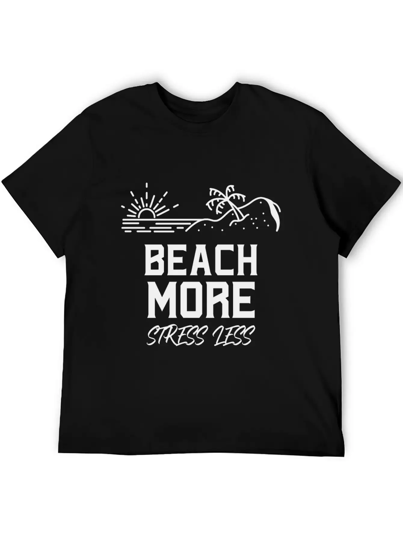 Beach Ti-shirt Unisex Short Sleeve Soft Cotton T-Shirt – Casual Everyday Wear