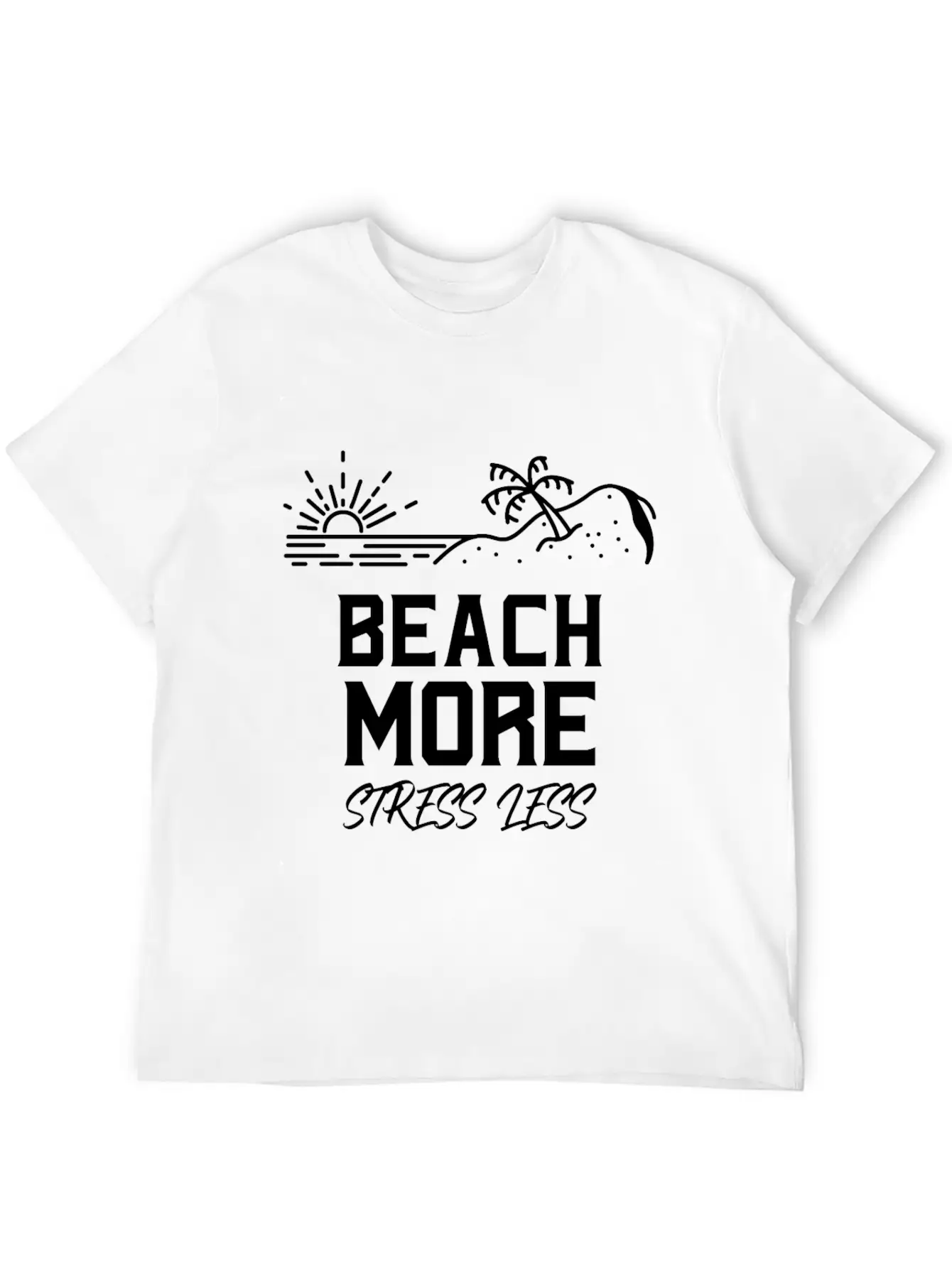Beach Ti-shirt Unisex Short Sleeve Soft Cotton T-Shirt – Casual Everyday Wear