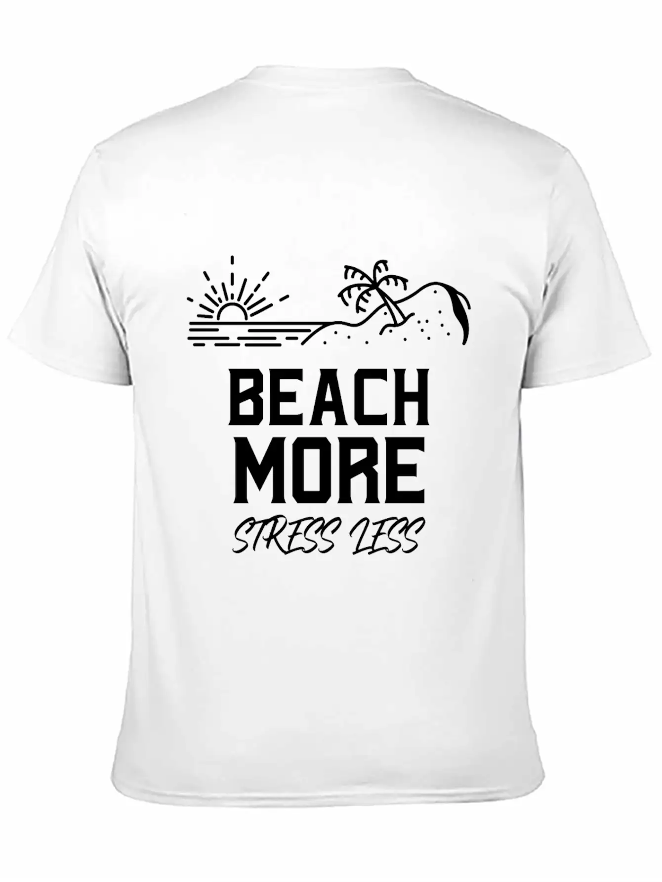 Beach Ti-shirt Unisex Short Sleeve Soft Cotton T-Shirt – Casual Everyday Wear