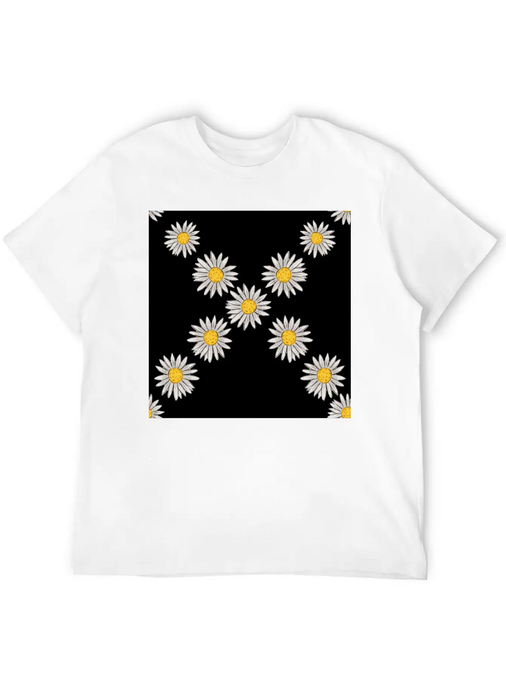 Beachy Daisies Neck Gator Daisy Unisex Casual T-Shirt – Clean Design For Daily Comfort