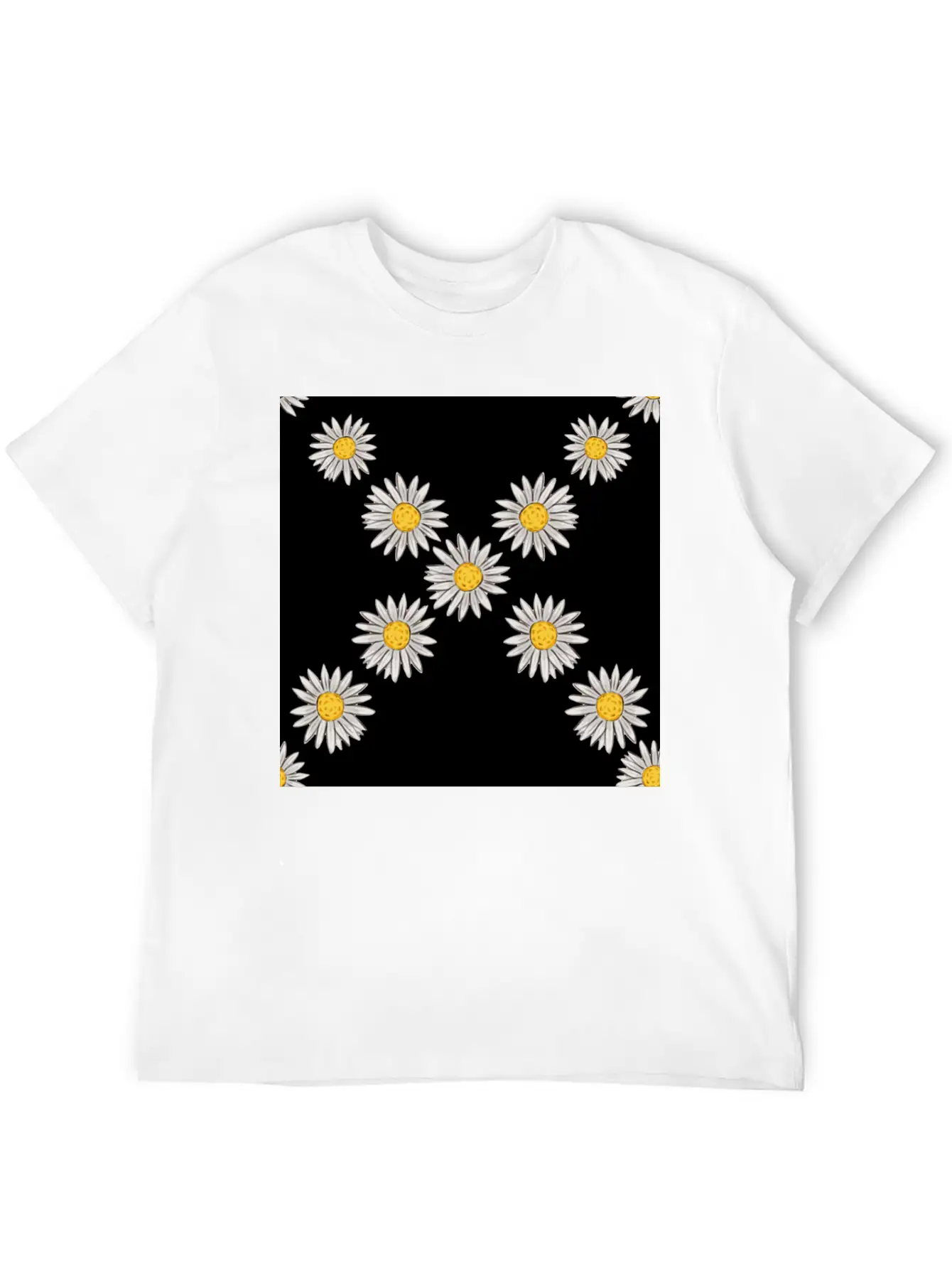 Beachy Daisies Neck Gator Daisy Unisex Casual T-Shirt – Clean Design For Daily Comfort