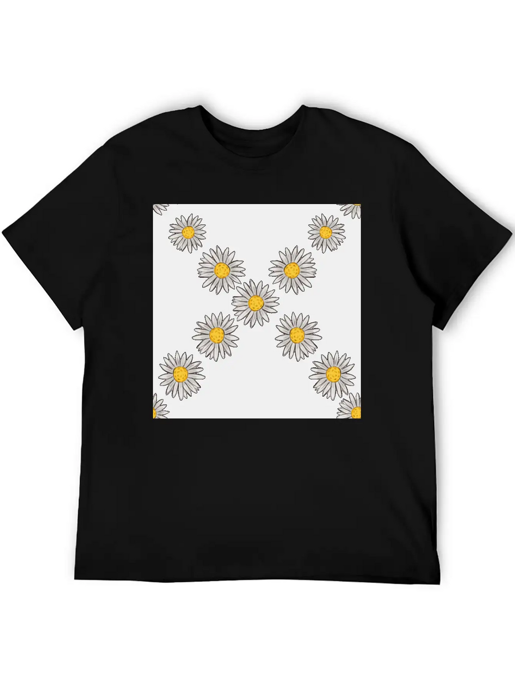 Beachy Daisies Neck Gator Daisy Unisex Casual T-Shirt – Clean Design For Daily Comfort