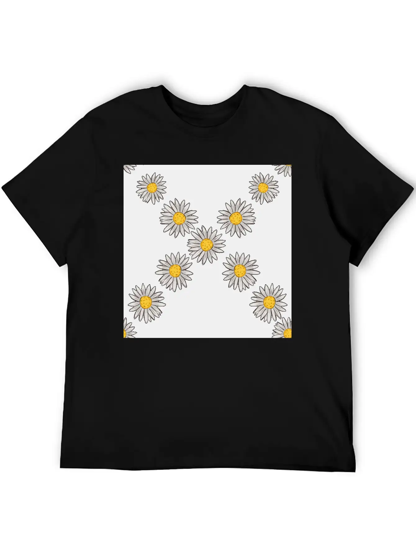 Beachy Daisies Neck Gator Daisy Unisex Casual T-Shirt – Clean Design For Daily Comfort
