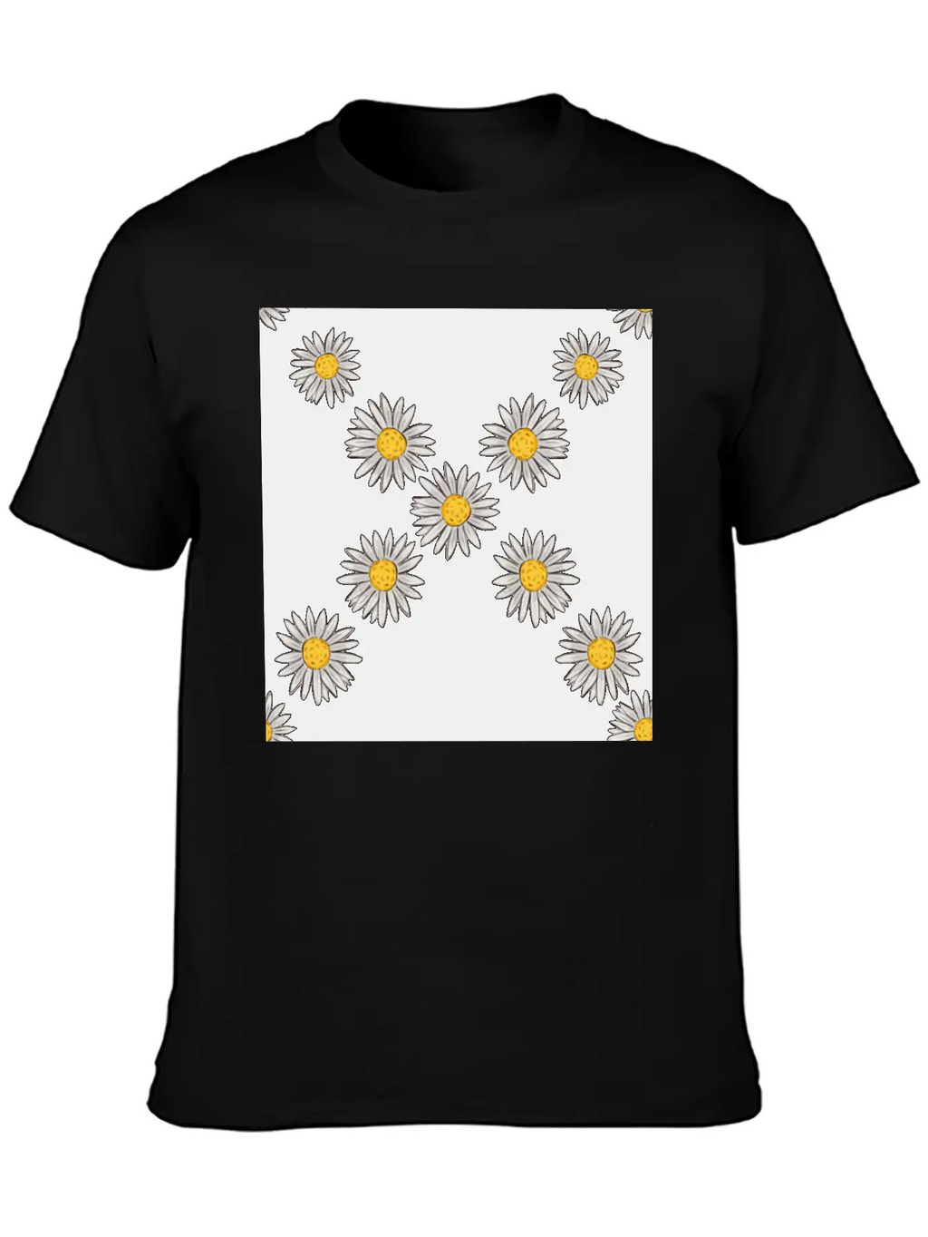 Beachy Daisies Neck Gator Daisy Unisex Casual T-Shirt – Clean Design For Daily Comfort