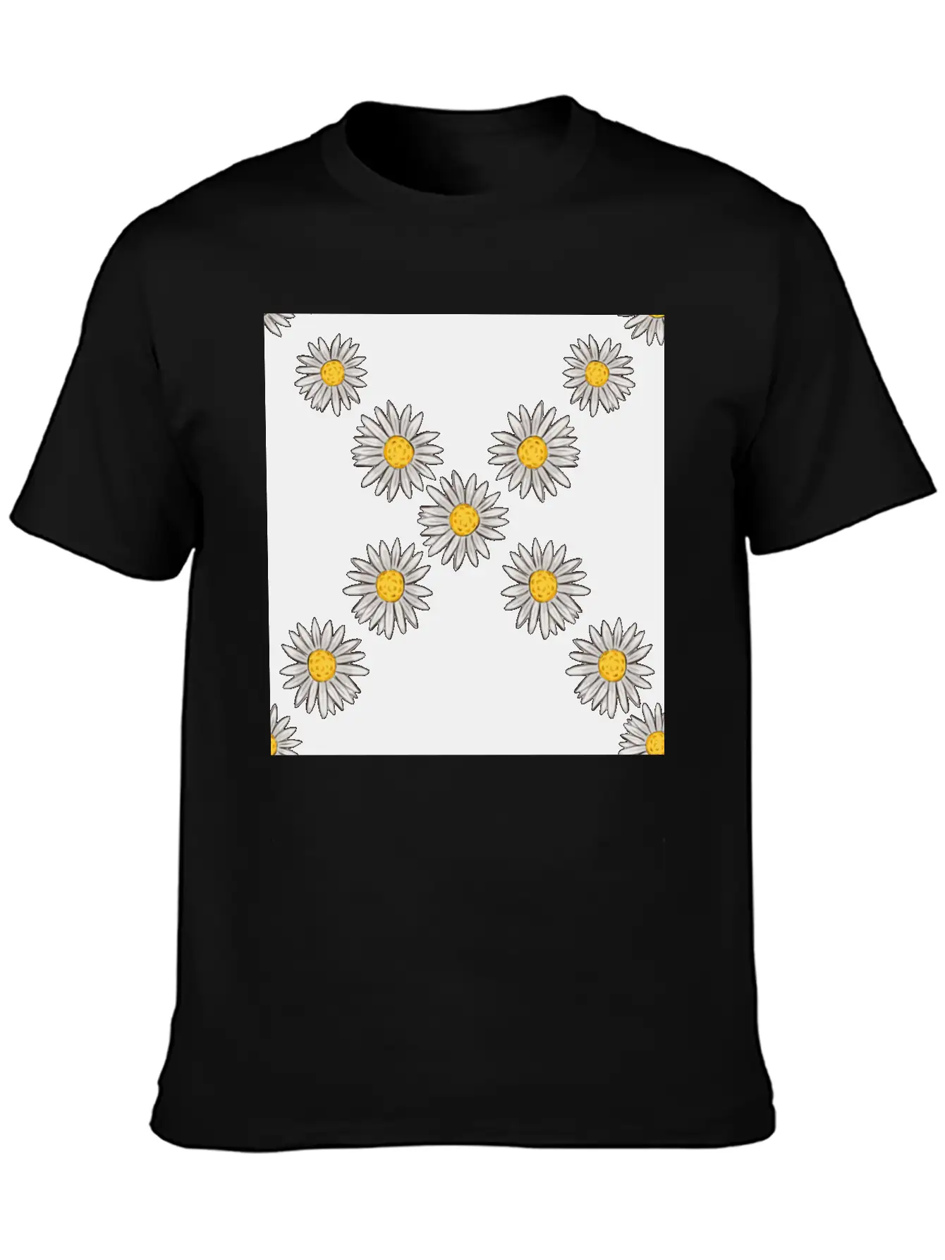 Beachy Daisies Neck Gator Daisy Unisex Casual T-Shirt – Clean Design For Daily Comfort