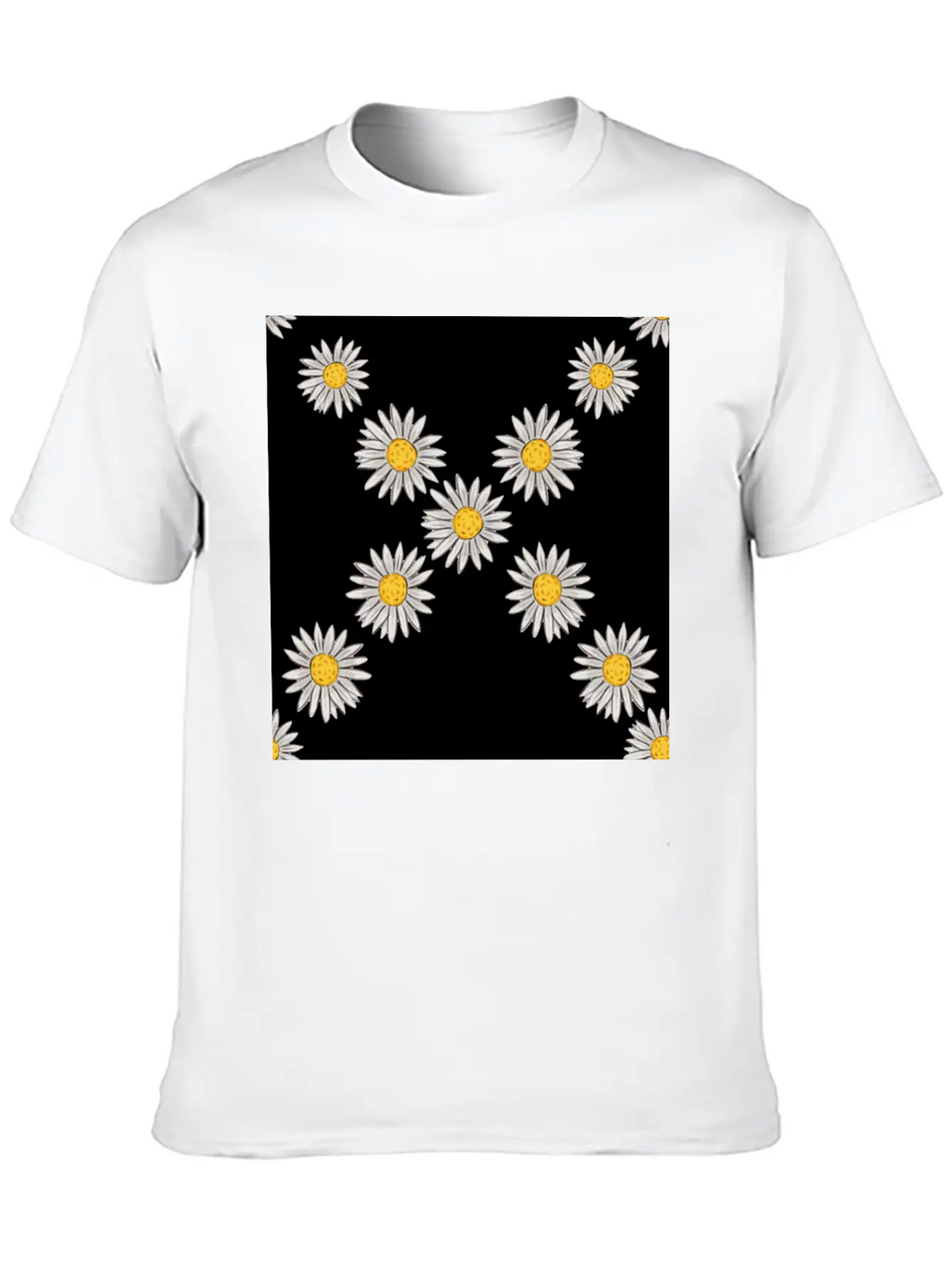 Beachy Daisies Neck Gator Daisy Unisex Casual T-Shirt – Clean Design For Daily Comfort