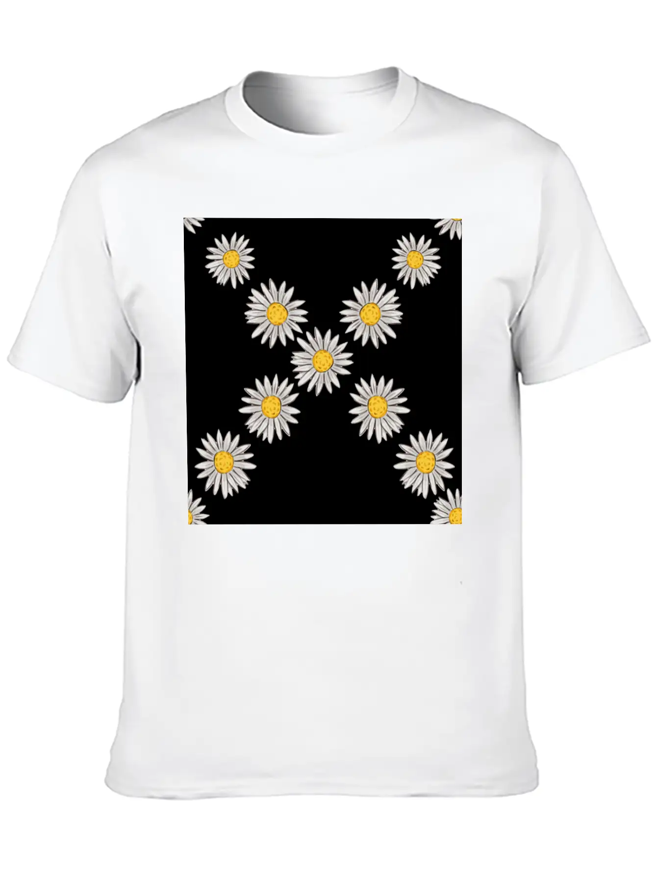 Beachy Daisies Neck Gator Daisy Unisex Casual T-Shirt – Clean Design For Daily Comfort