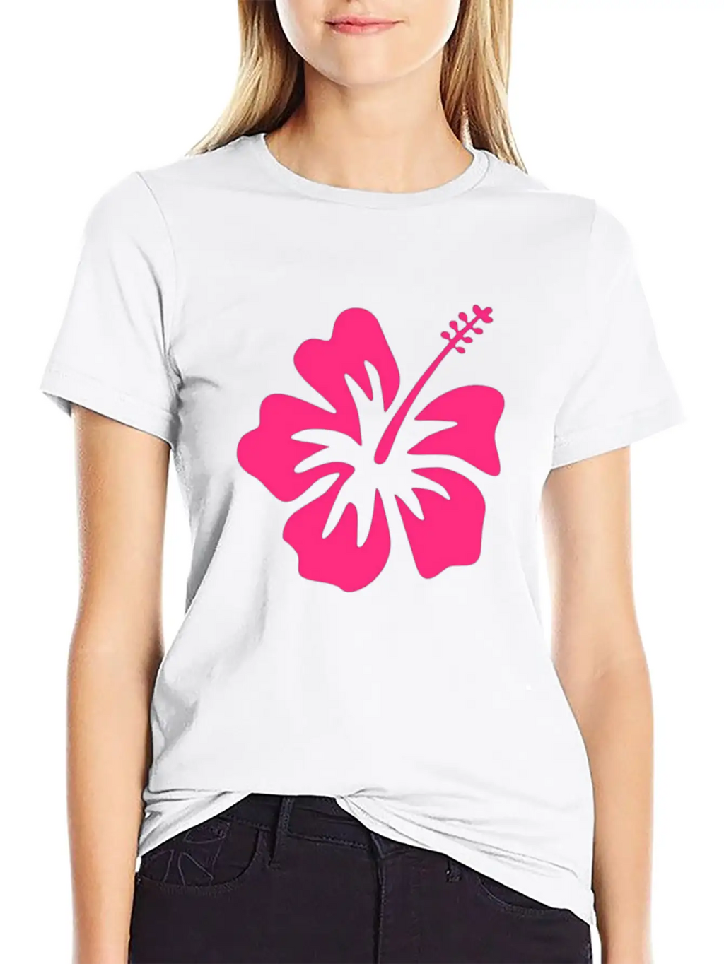 Beachy Hibiscus Vibez Casual Graphic T-Shirt – Simple And Comfortable Daily Wear