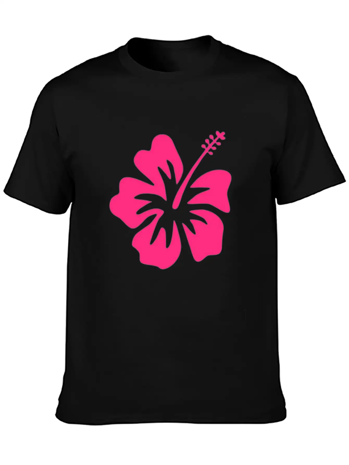 Beachy Hibiscus Vibez Casual Graphic T-Shirt – Simple And Comfortable Daily Wear