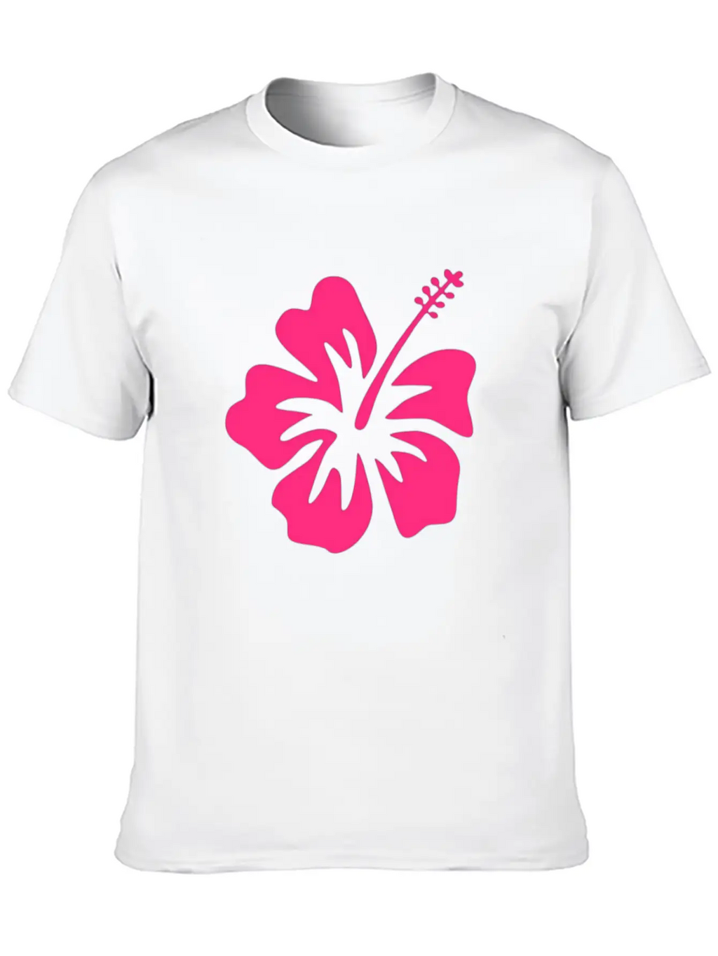 Beachy Hibiscus Vibez Casual Graphic T-Shirt – Simple And Comfortable Daily Wear
