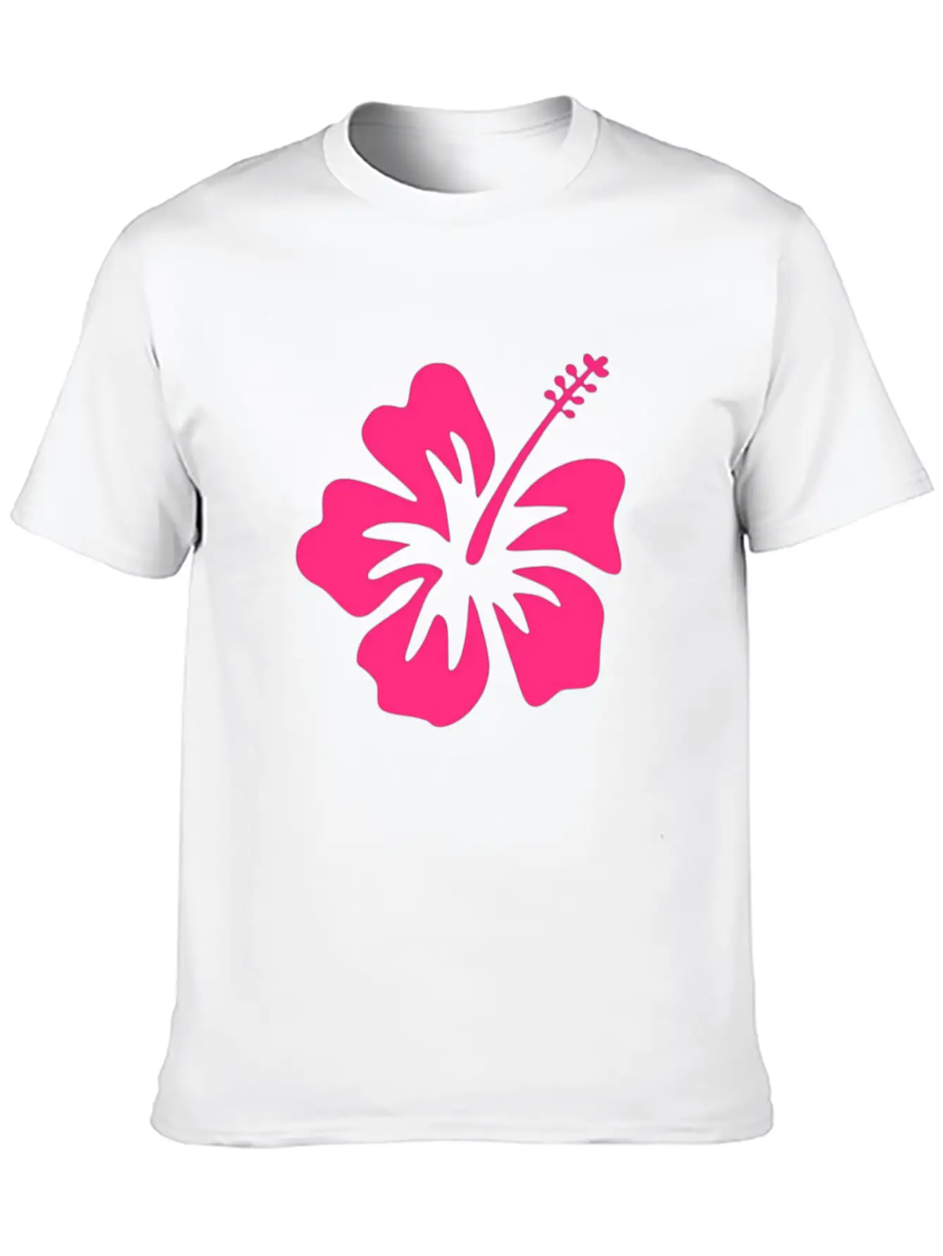 Beachy Hibiscus Vibez Casual Graphic T-Shirt – Simple And Comfortable Daily Wear