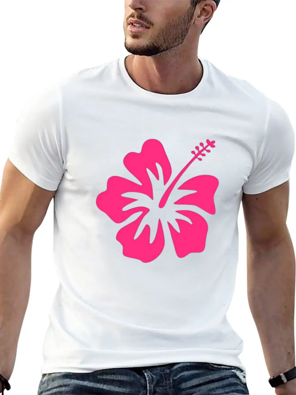 Beachy Hibiscus Vibez Casual Graphic T-Shirt – Simple And Comfortable Daily Wear