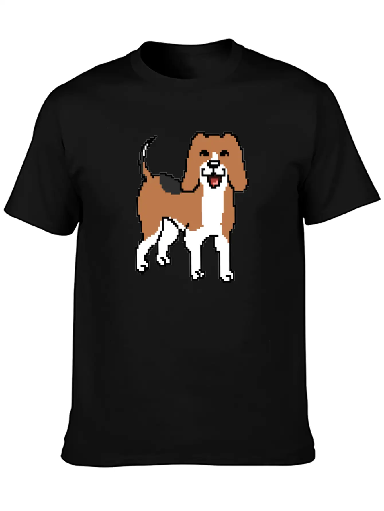 Beagle Pixel Art Stylish Everyday T-Shirt – Unisex Basic Cotton Tee
