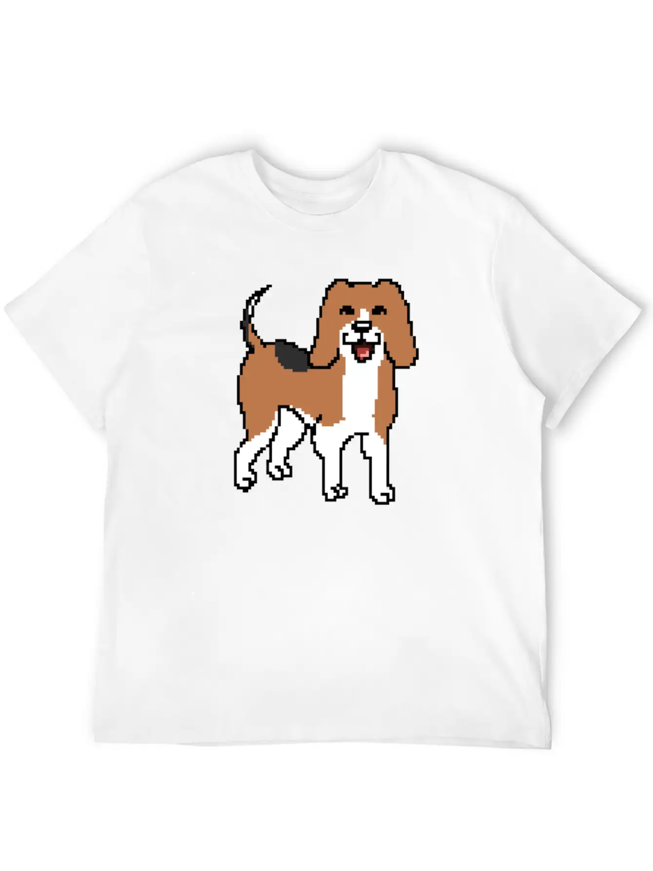 Beagle Pixel Art Stylish Everyday T-Shirt – Unisex Basic Cotton Tee